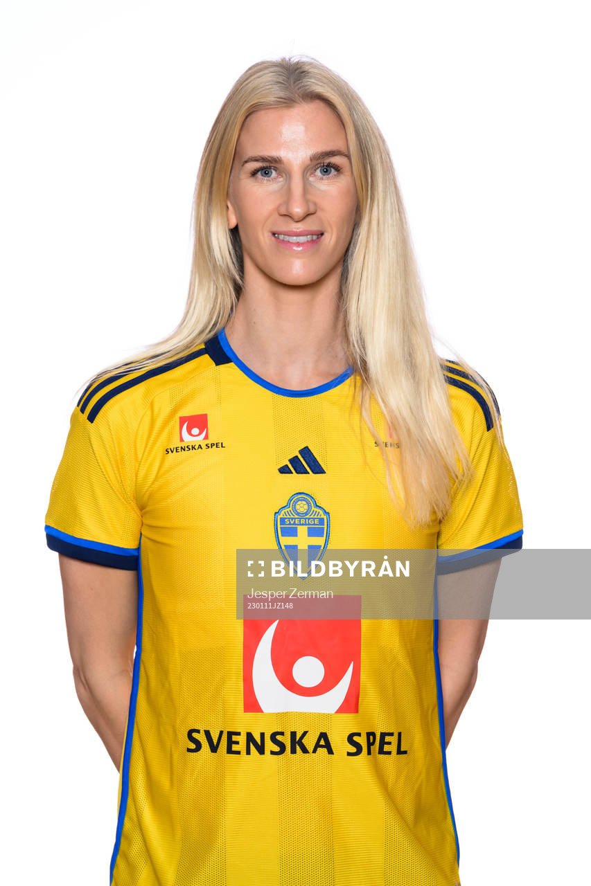 Sofia Jakobsson of the Swedish women's football national