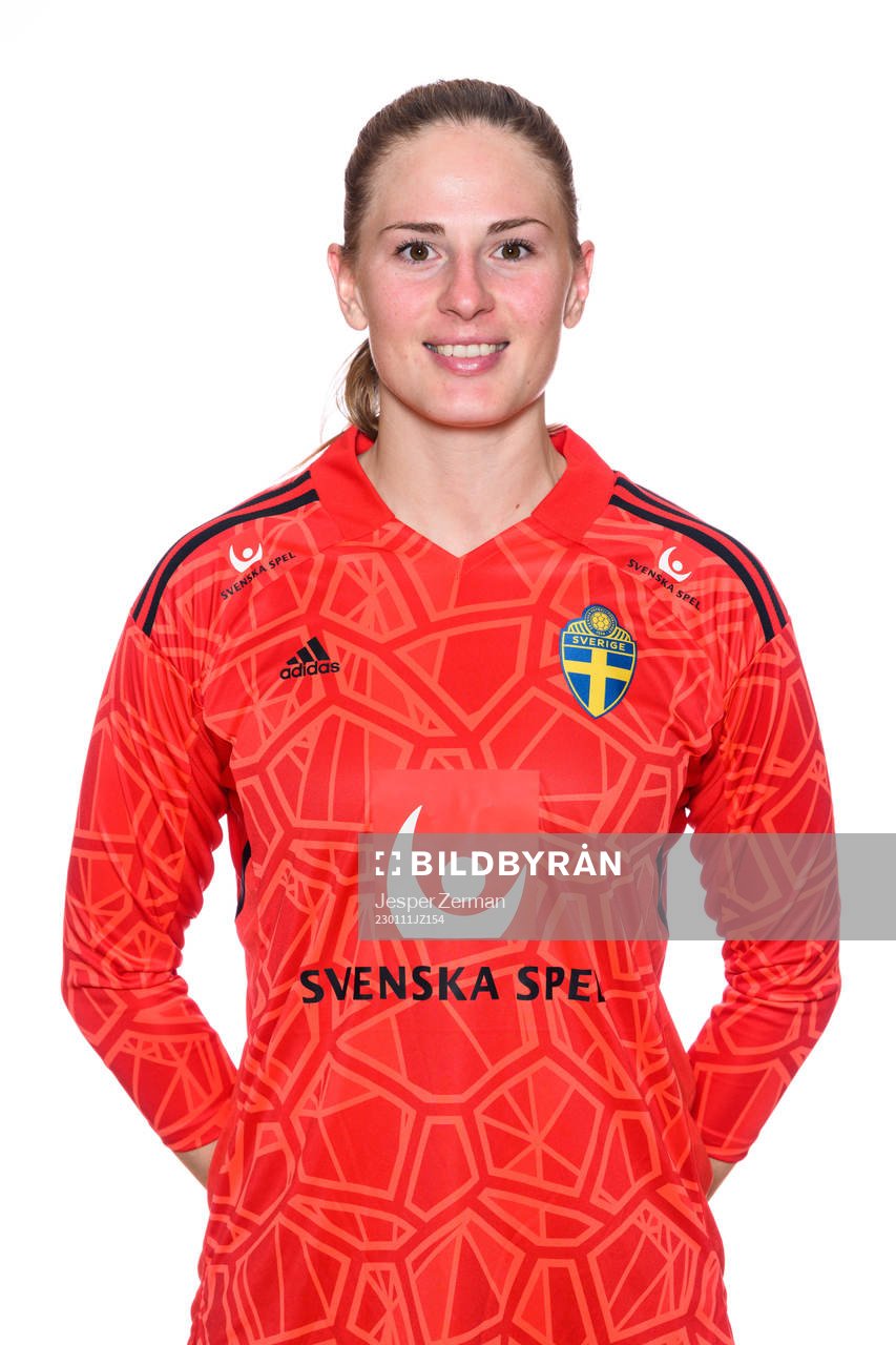 goalkeeper Tove Enblom of the Swedish women's football