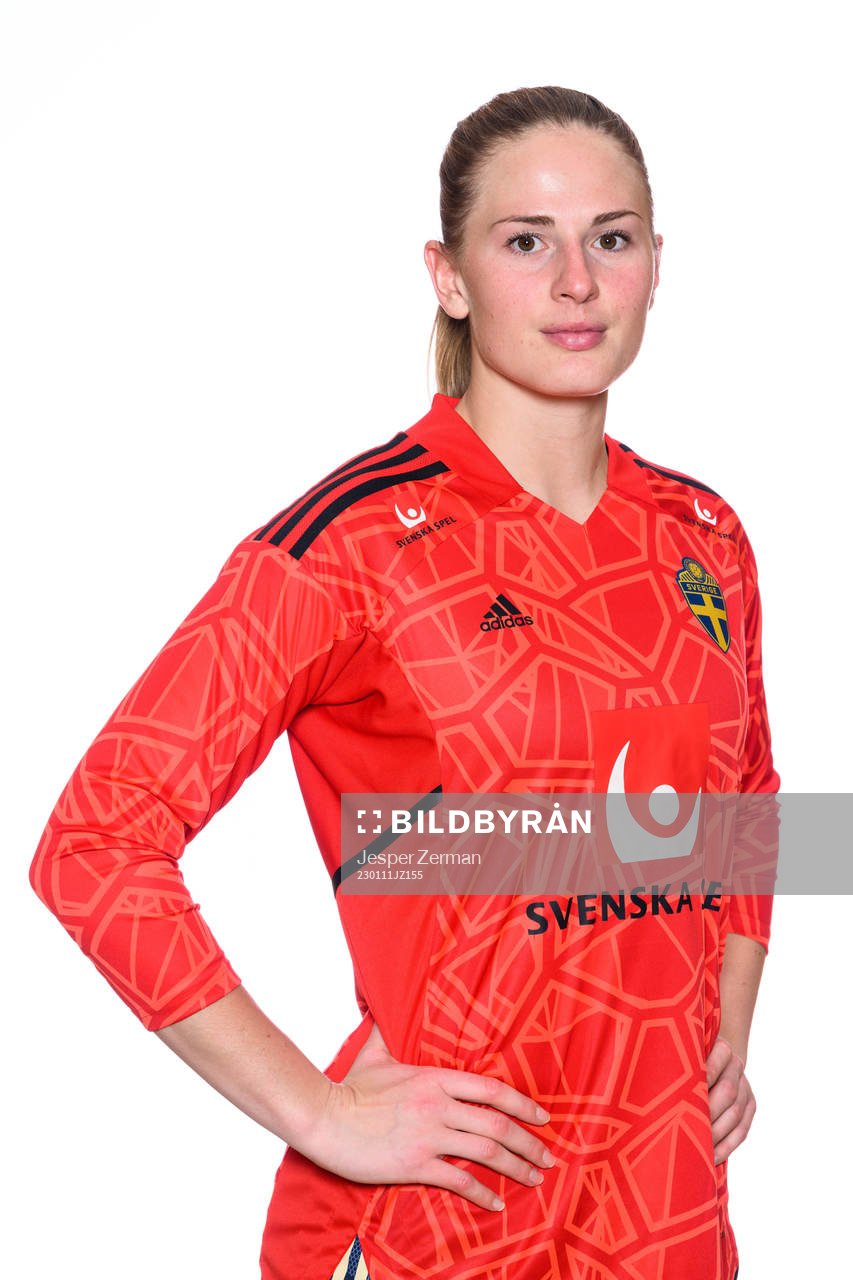 goalkeeper Tove Enblom of the Swedish women's football