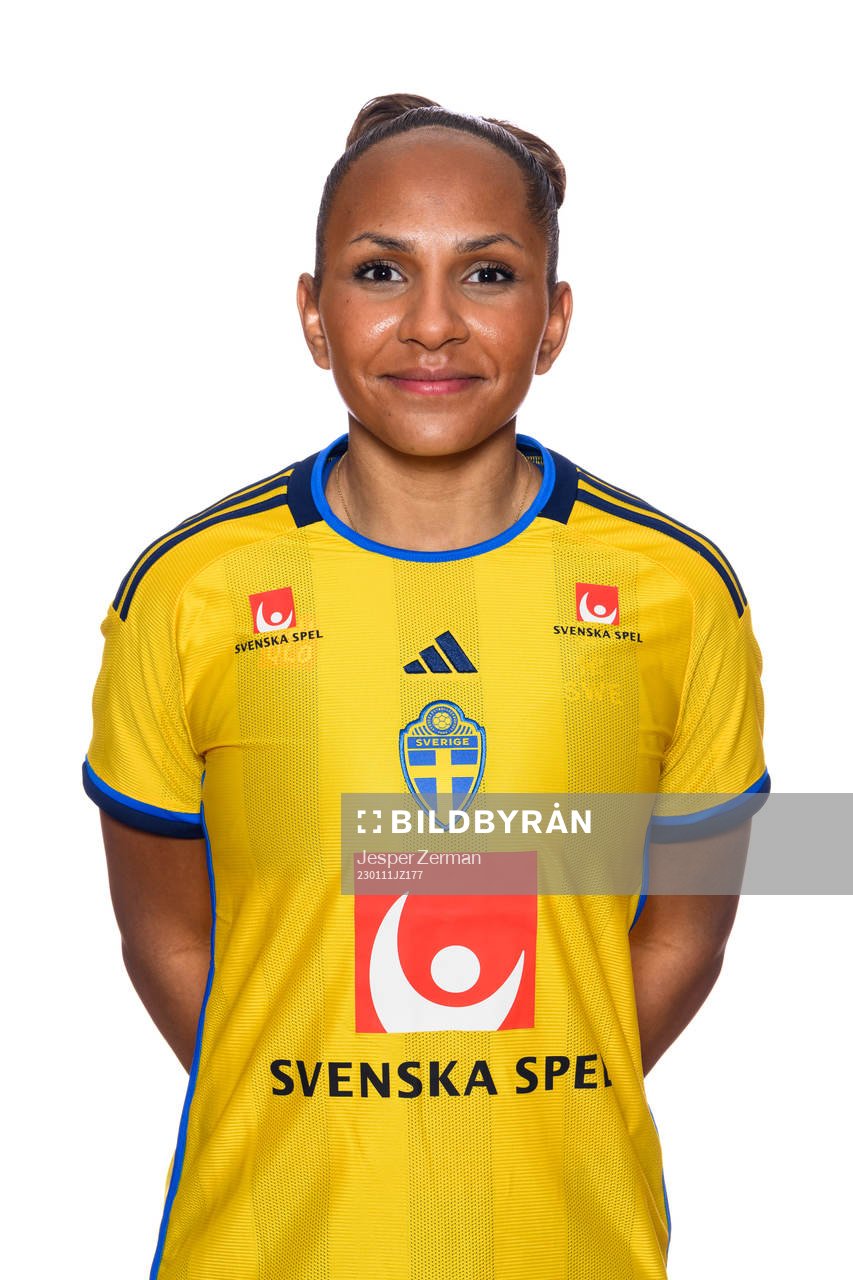 Madelen Janogy of the Swedish women's football national