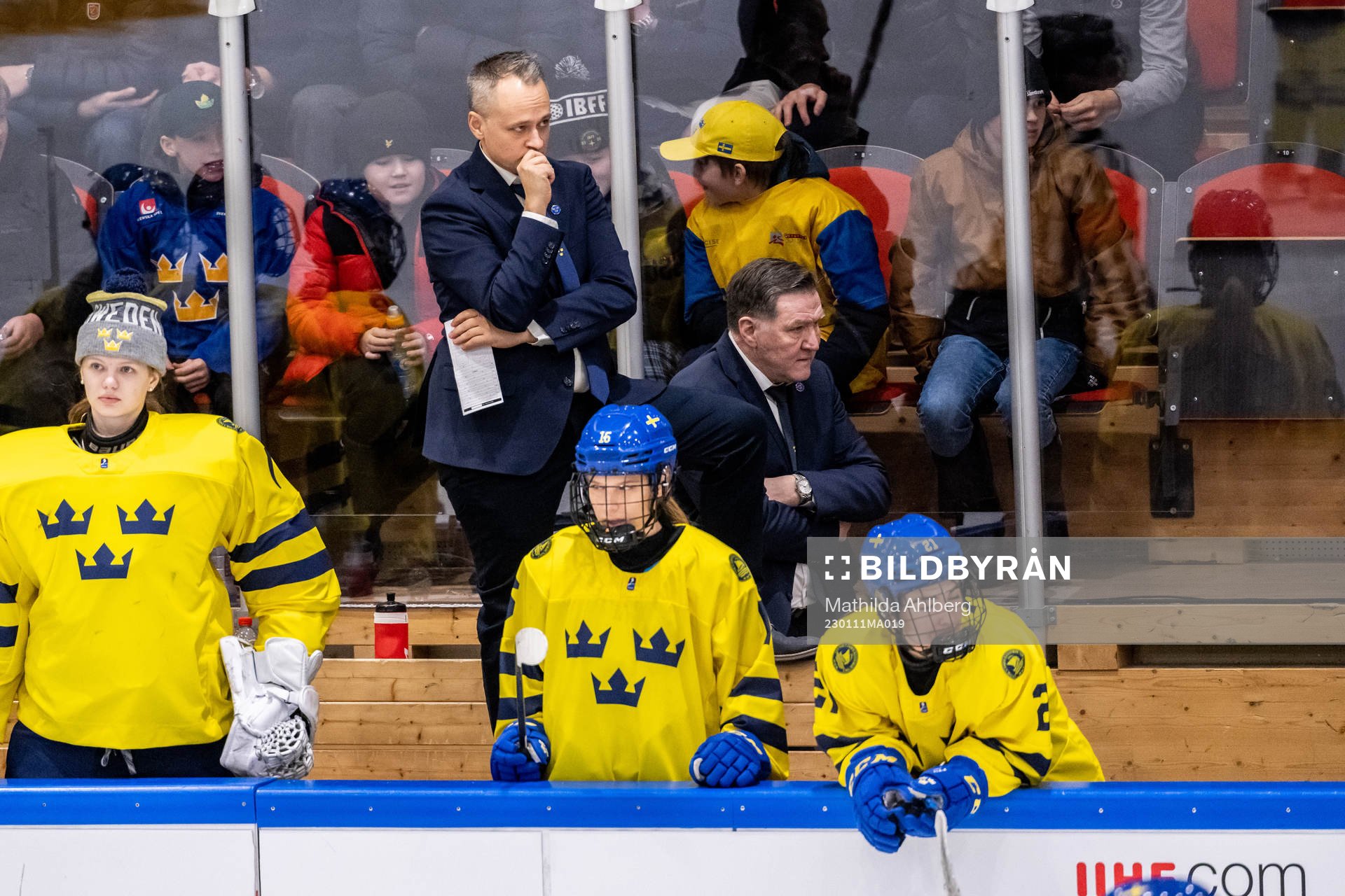 Head coach Andreas Karlsson and team manager Hasse Edlund