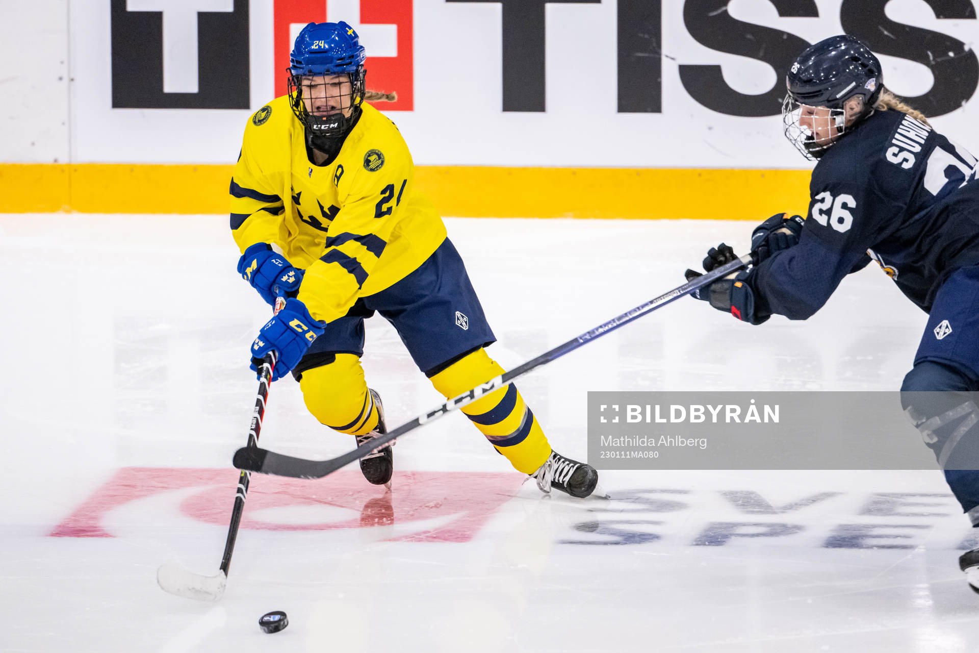 Ebba Hedqvist of Sweden and Sara Suhonen of Finland