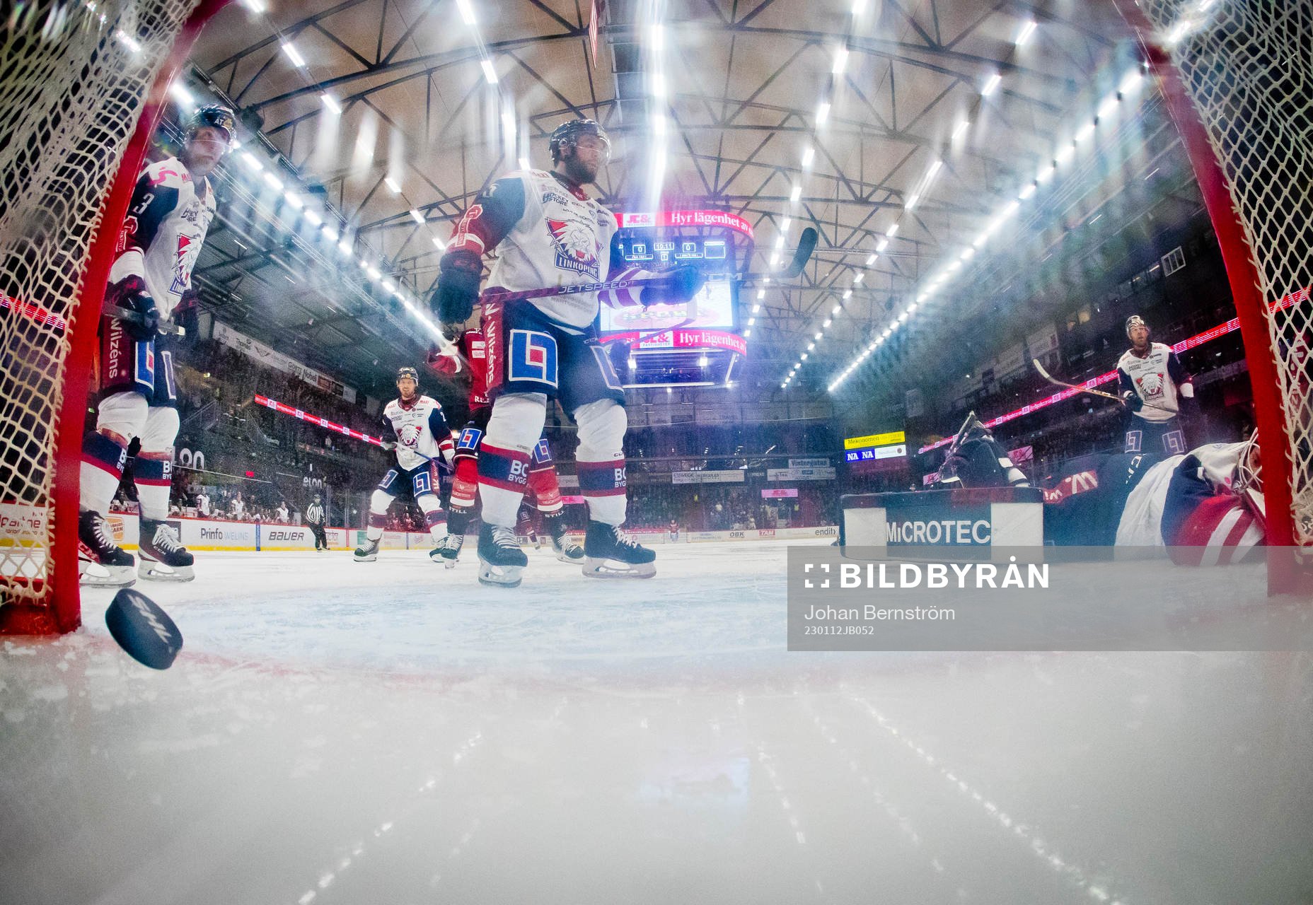 Örebros Christopher Mastomäki gör 1-0 på Linköpings