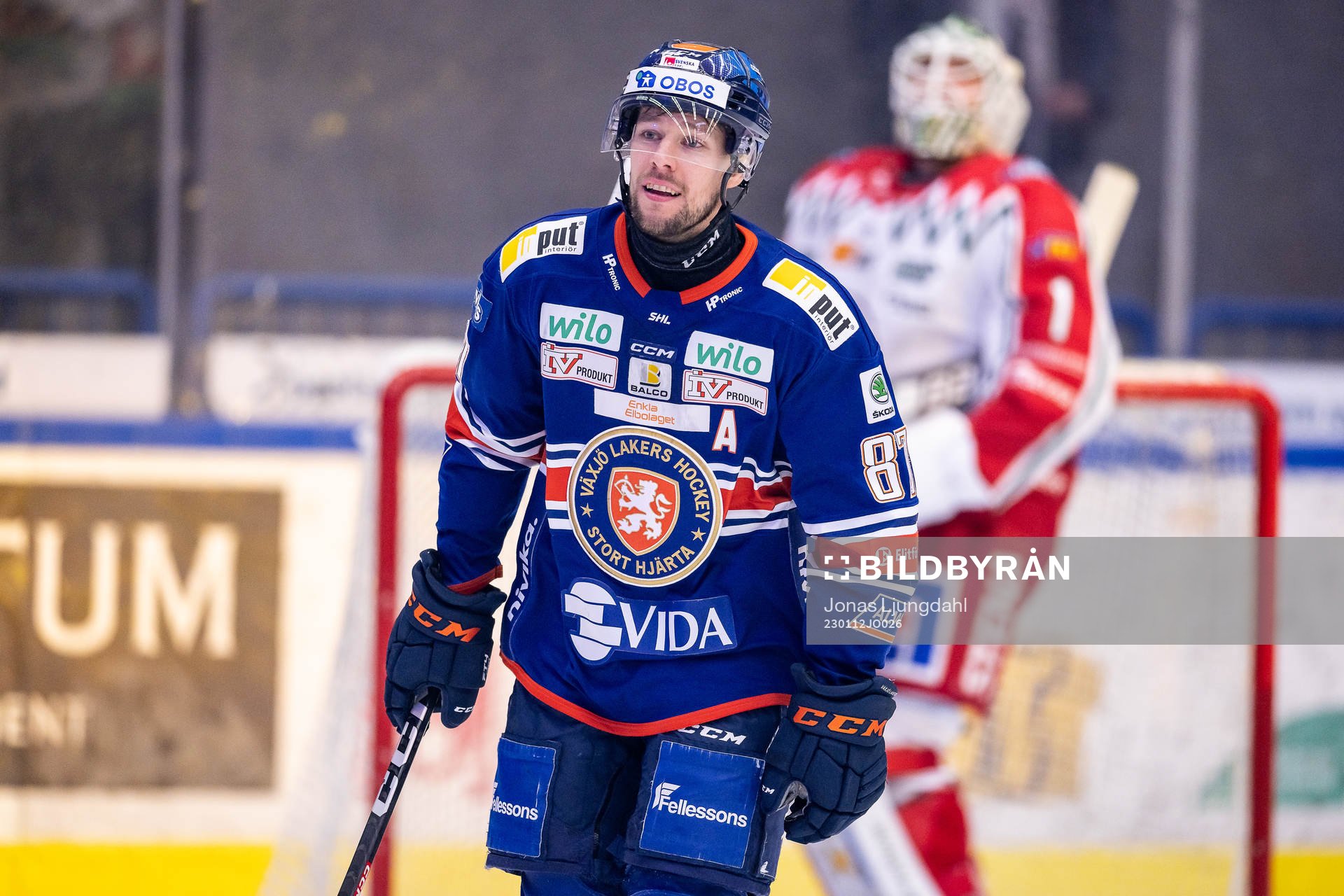 Växjös Robert Rosén jublar