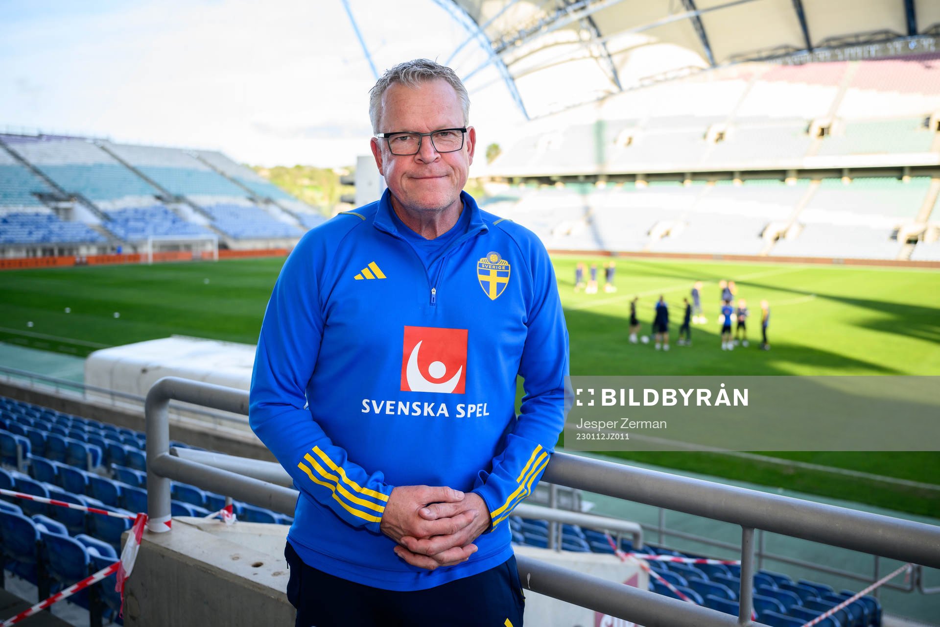 head coach Janne Andersson of Sweden poses for a portrait