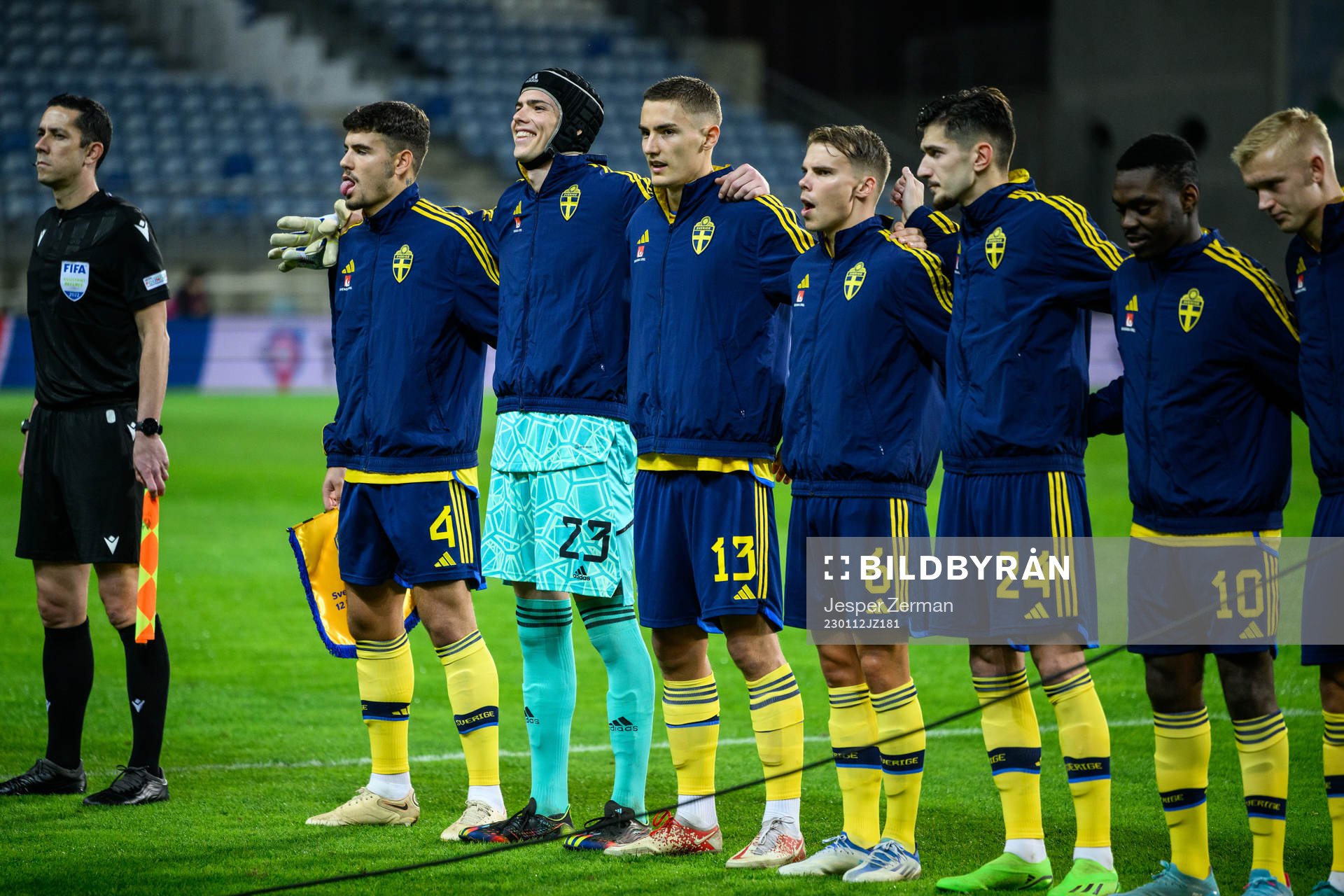 Edvin Kurtulus, goalkeeper Jacob Widell Zetterström,