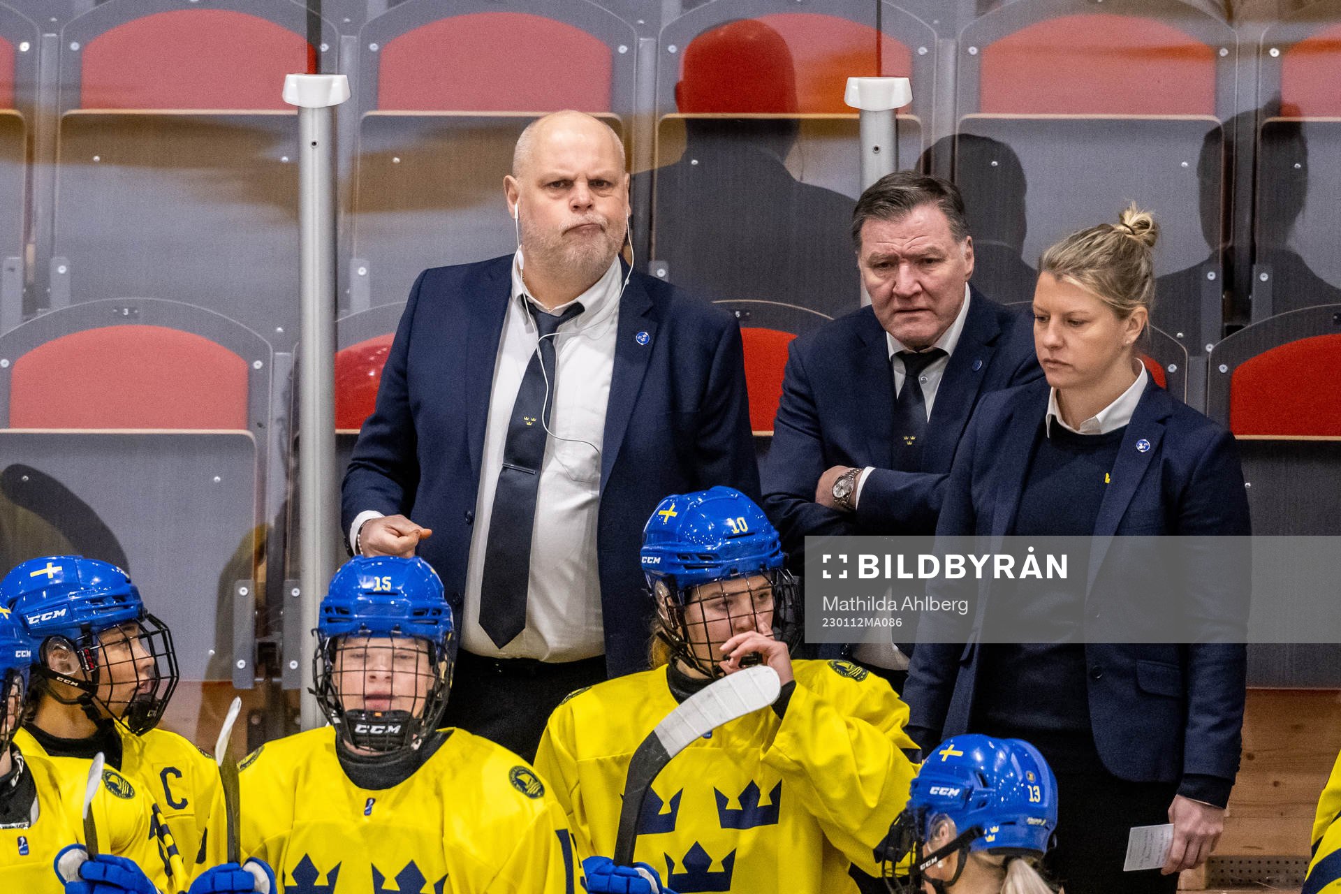 Assistant coach Ulf Hall and assistant coach Pernilla