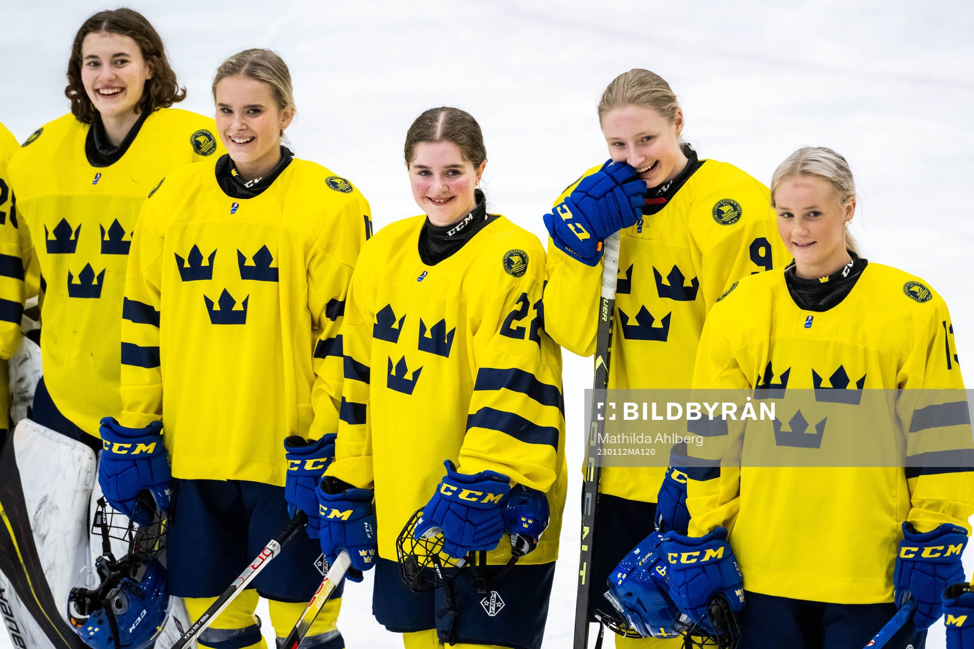 g´Goaltender Felicia Frank, Tilde Utbult, Sara Lindqvist,