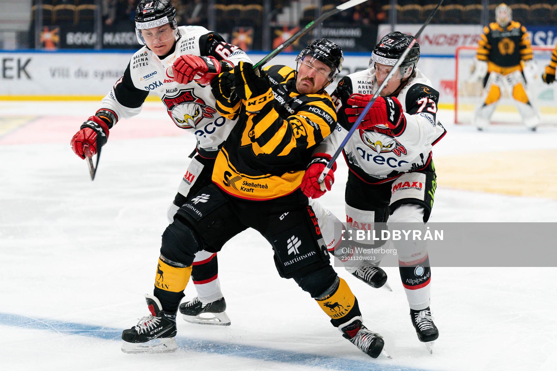Malmö Redhawks Fredrik Händemark och Skellefteås Adam