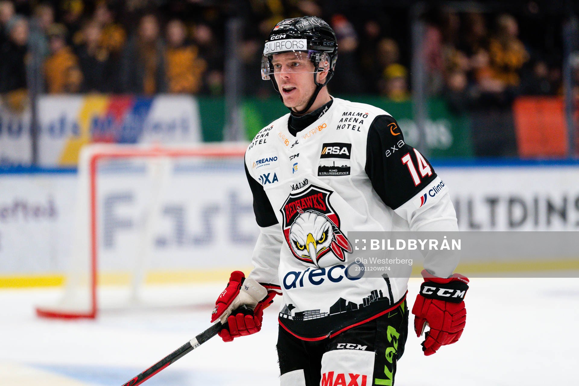 Malmö Redhawks Carl-Johan Lerby är arg på medspelare