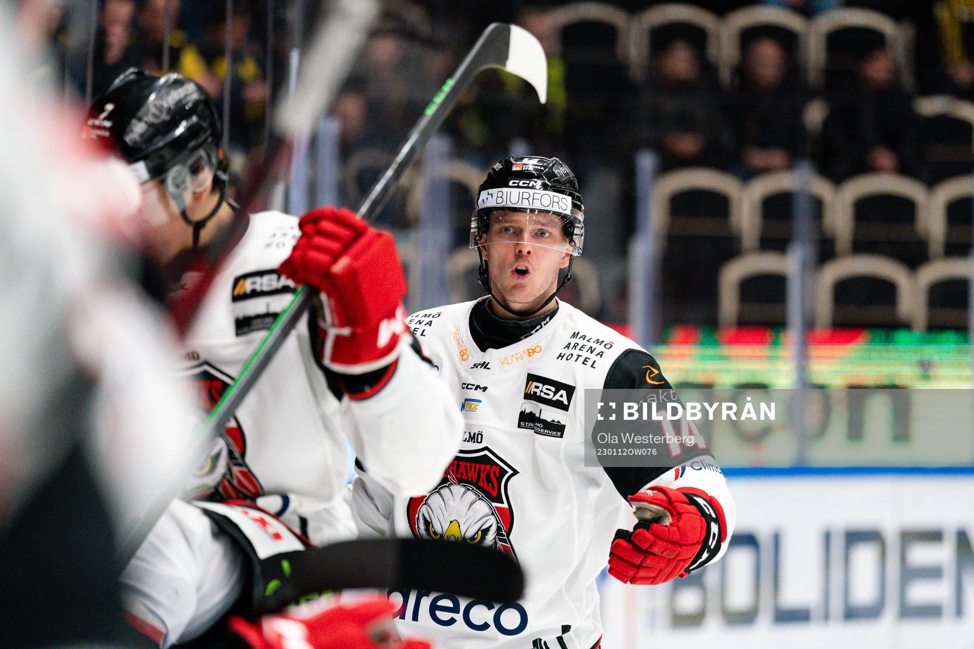 Malmö Redhawks Carl-Johan Lerby är arg på medspelare