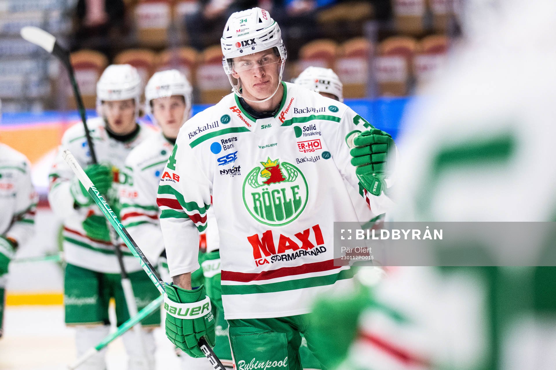 Rögles Adam Edström jublar