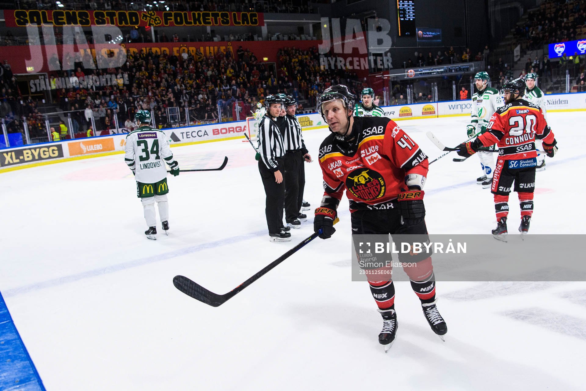 Luleås Leo Komarov får matchstraff