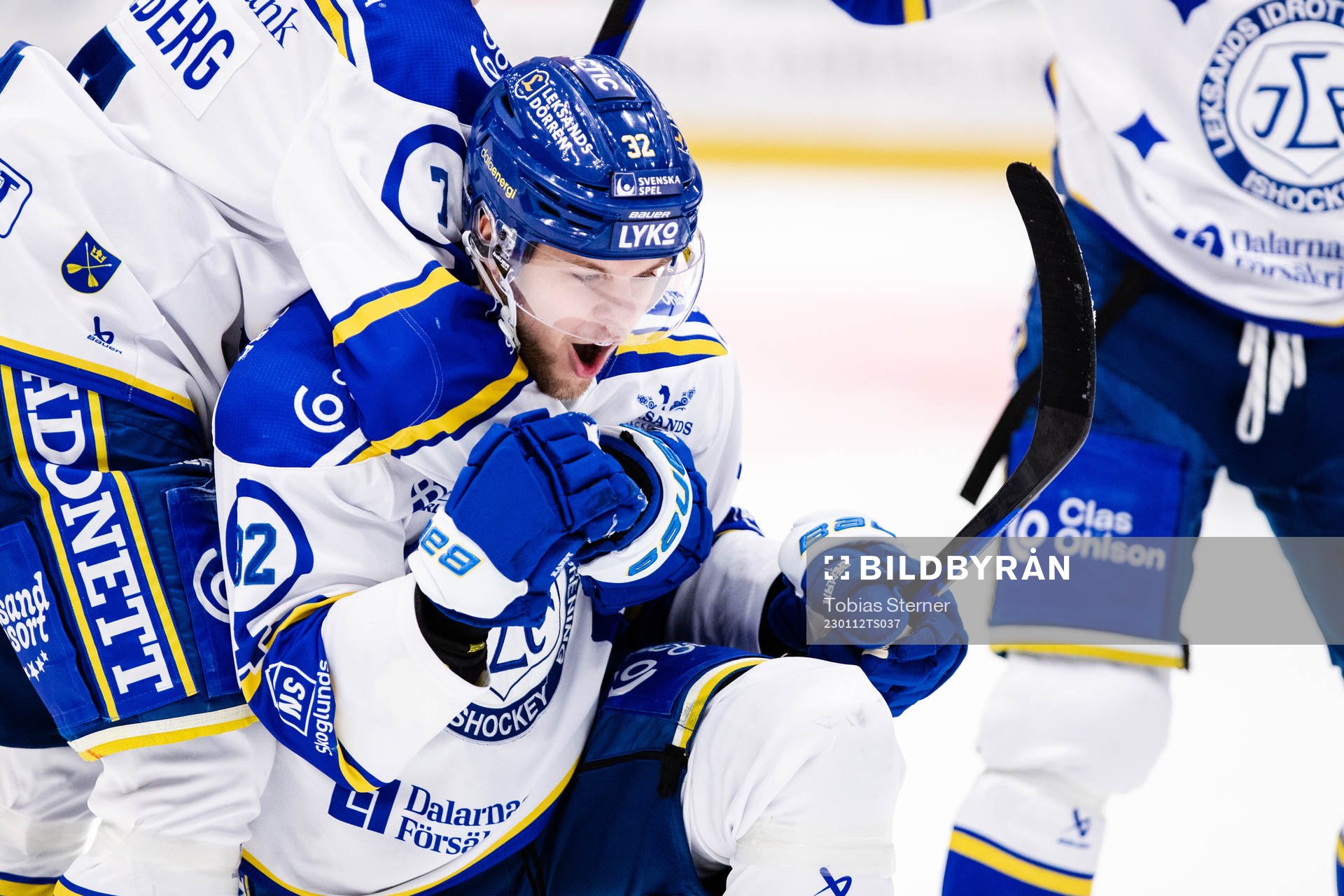 Leksands Jesper Kandergård jublar