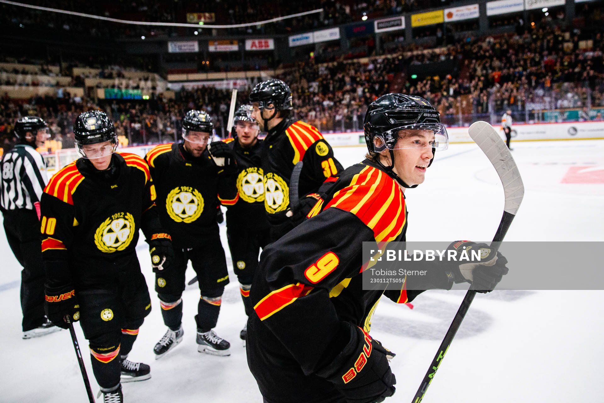 Brynäs William Strömgren jublar