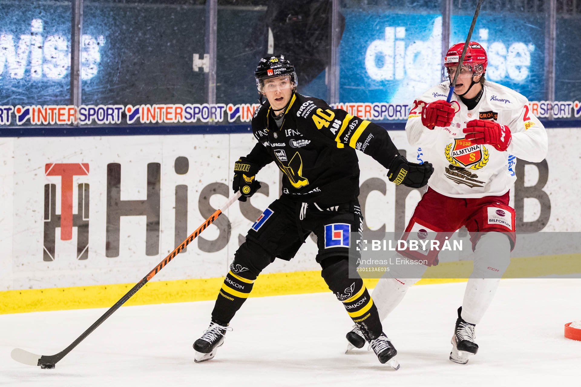 Västerås Isak Skedung och Almtunas Hugo Blixt