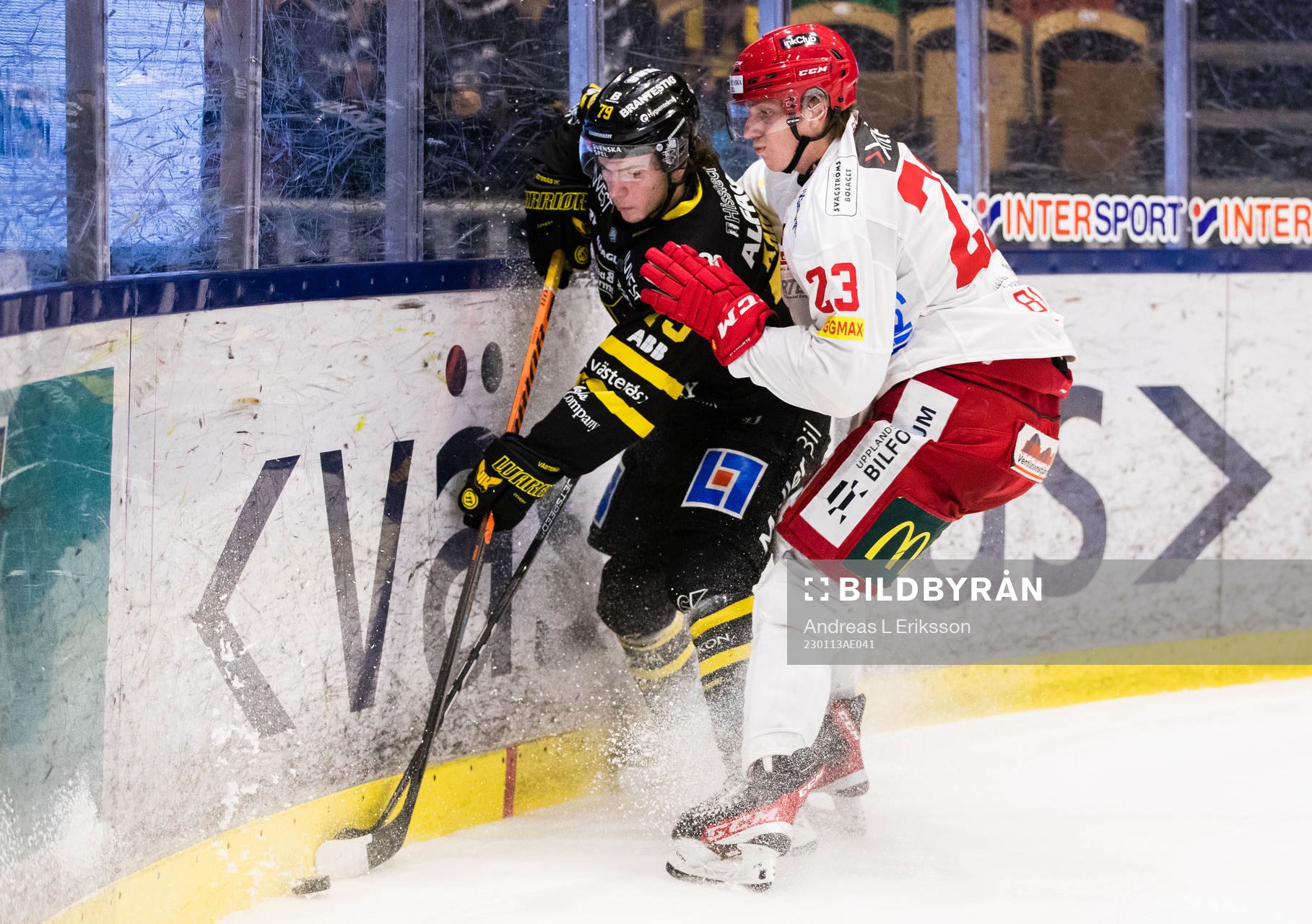 Västerås Gabriel Kangas och Almtunas Hugo Blixt