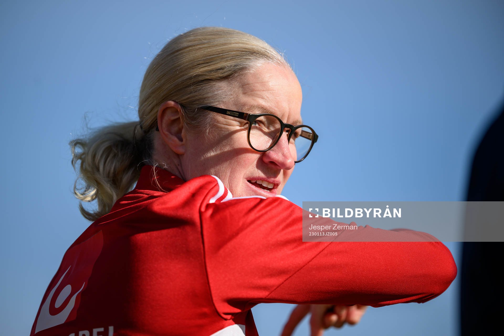 trainer Victoria Sandell of the Swedish women's national