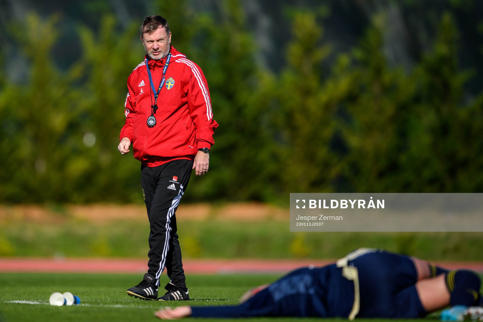 head coach Peter Gerhardsson of the Swedish women's