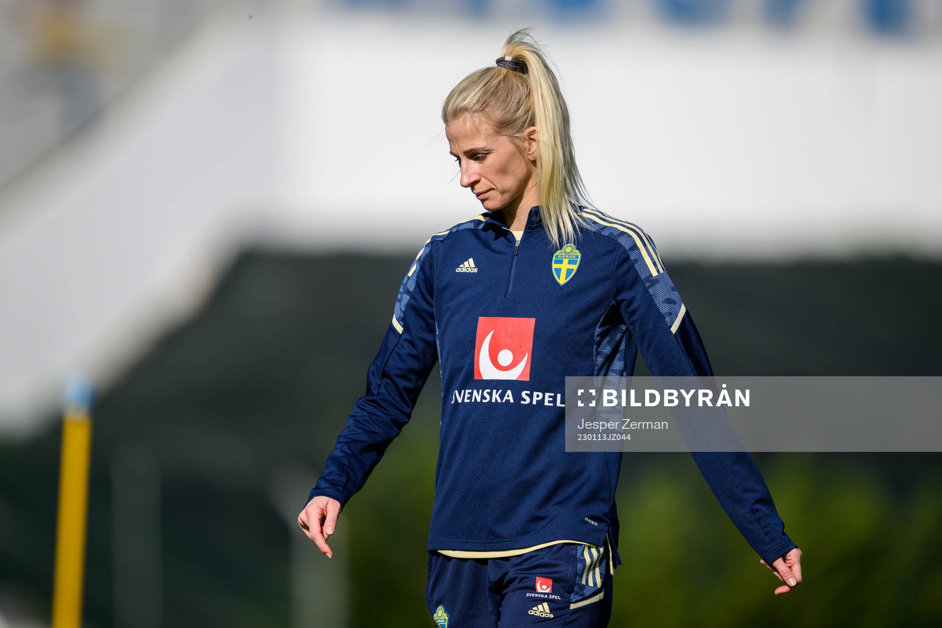 Sofia Jakobsson of the Swedish women's national football