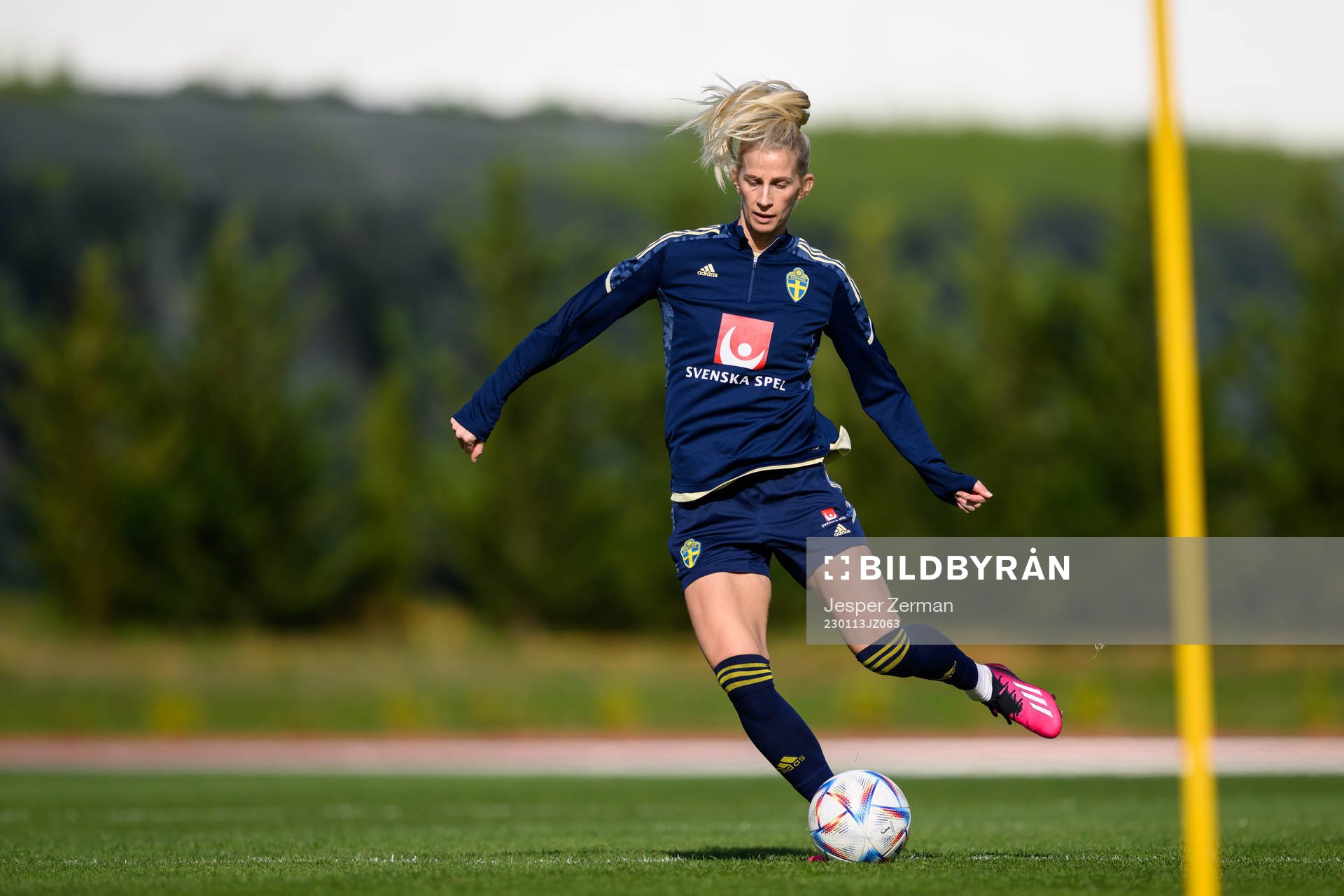 Sofia Jakobsson of the Swedish women's national football