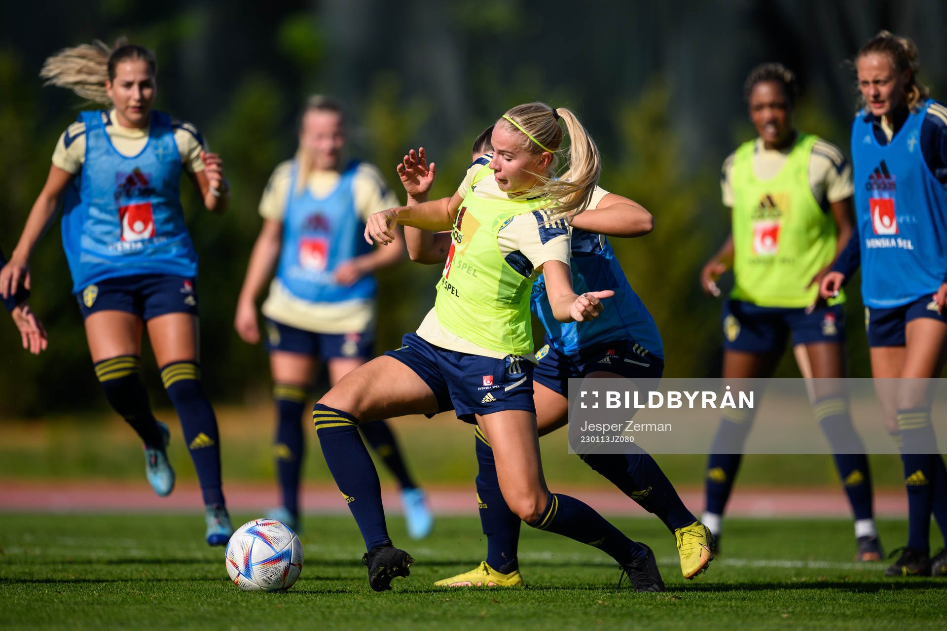 Stina Lennartsson of the Swedish women's national football
