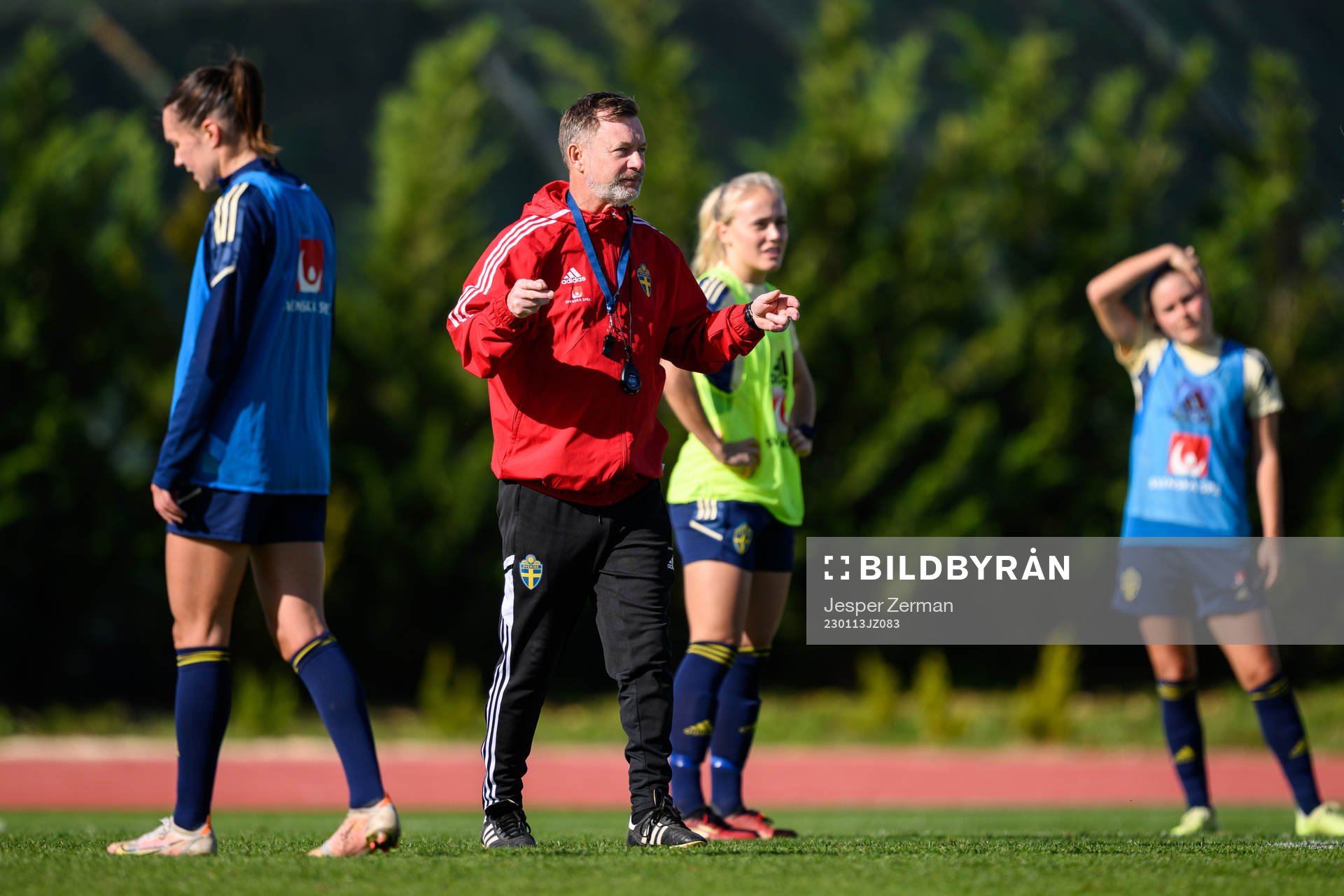 head coach Peter Gerhardsson of the Swedish women's