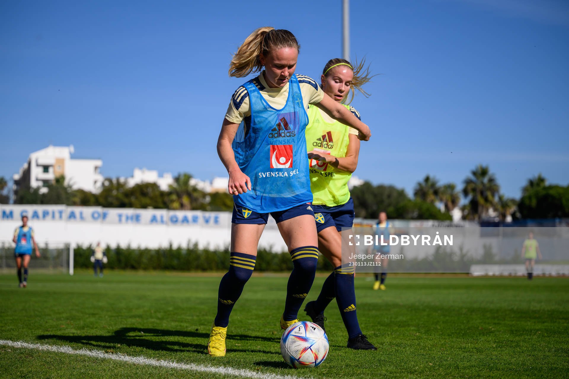 Matilda Vinberg and Stina Lennartsson of the Swedish