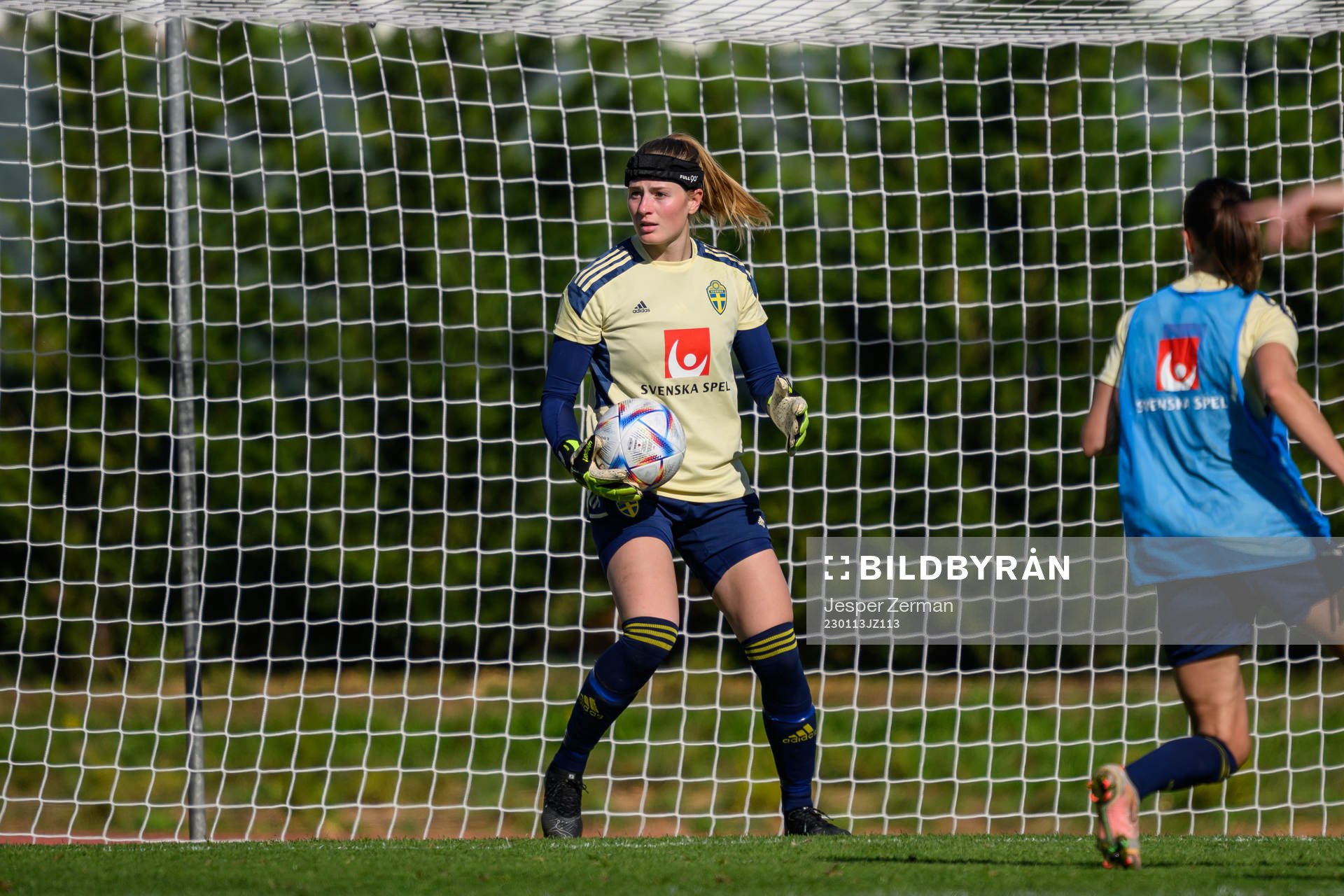 goalkeeper Tove Enblom of the Swedish women's national