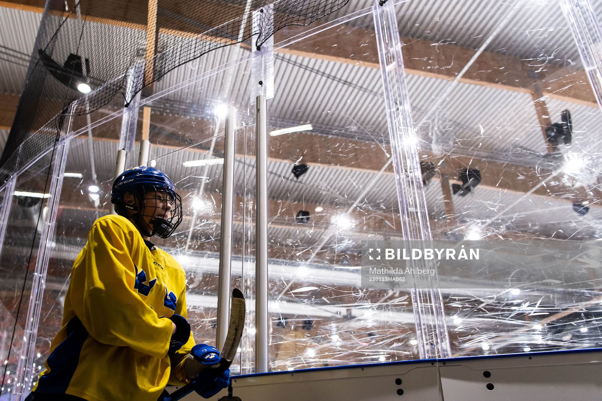 Stella Lindell of Sweden at a practice session