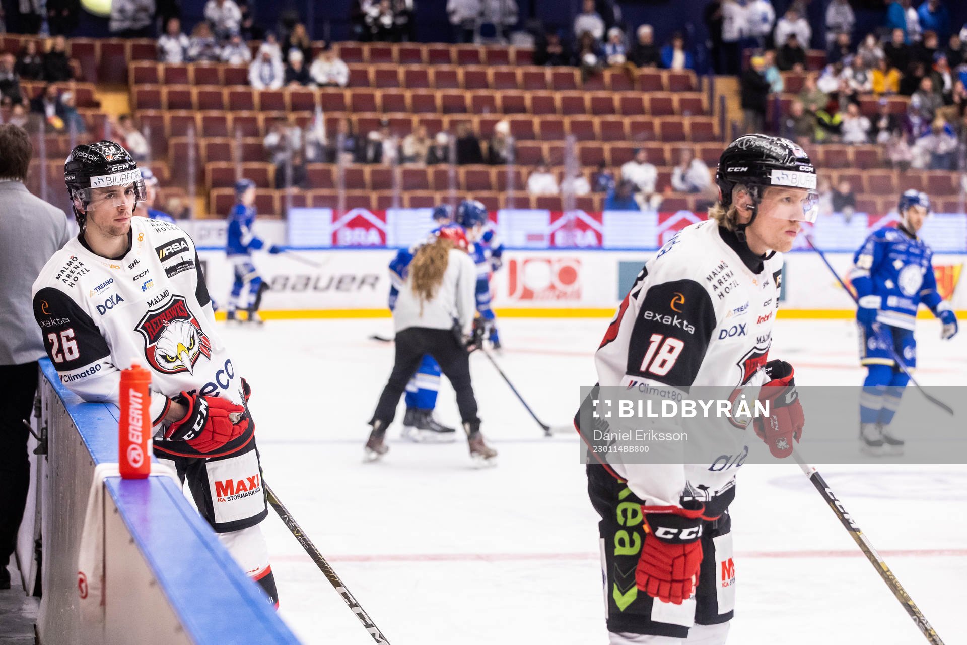 Malmö Redhawks Thomas Schemitsch och Marcus Sylvegård