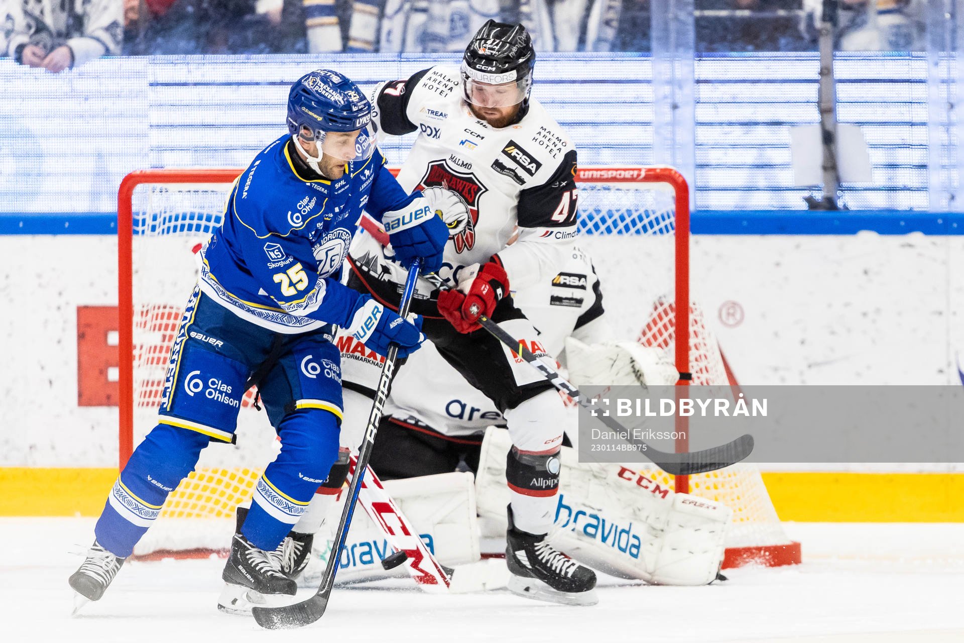 Leksands Carter Camper och Malmö Redhawks Joakim Ryan