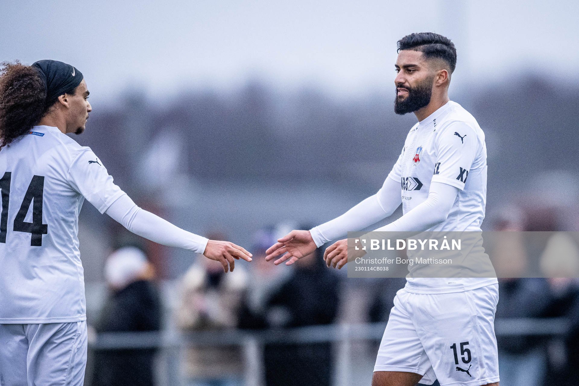 Helsingborgs Adam Kaied och Amin Al Hamawi