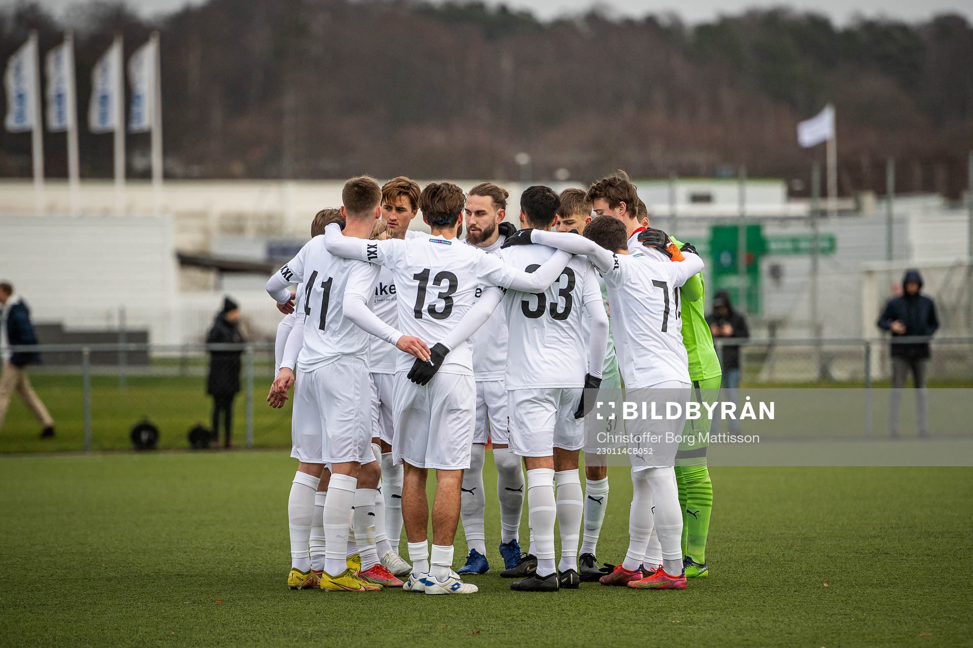 Helsingborgs spelare samlas