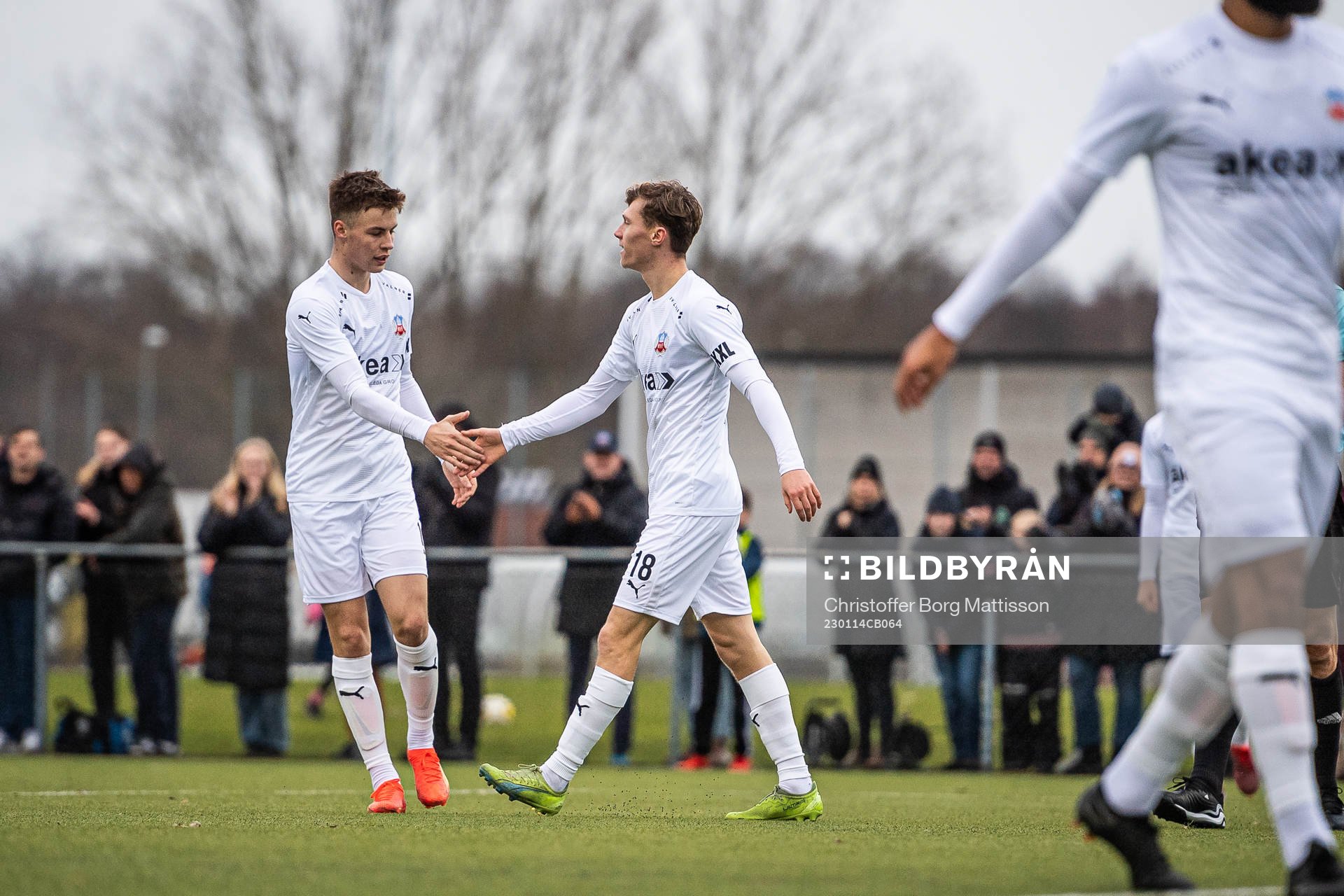 Helsingborgs Vilgot Carlsson och Anton Nilsson jublar
