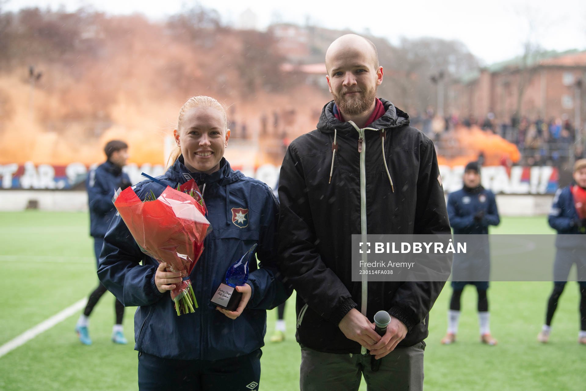 Ordförande i Balders Hage Jonathan Larsson och Emma