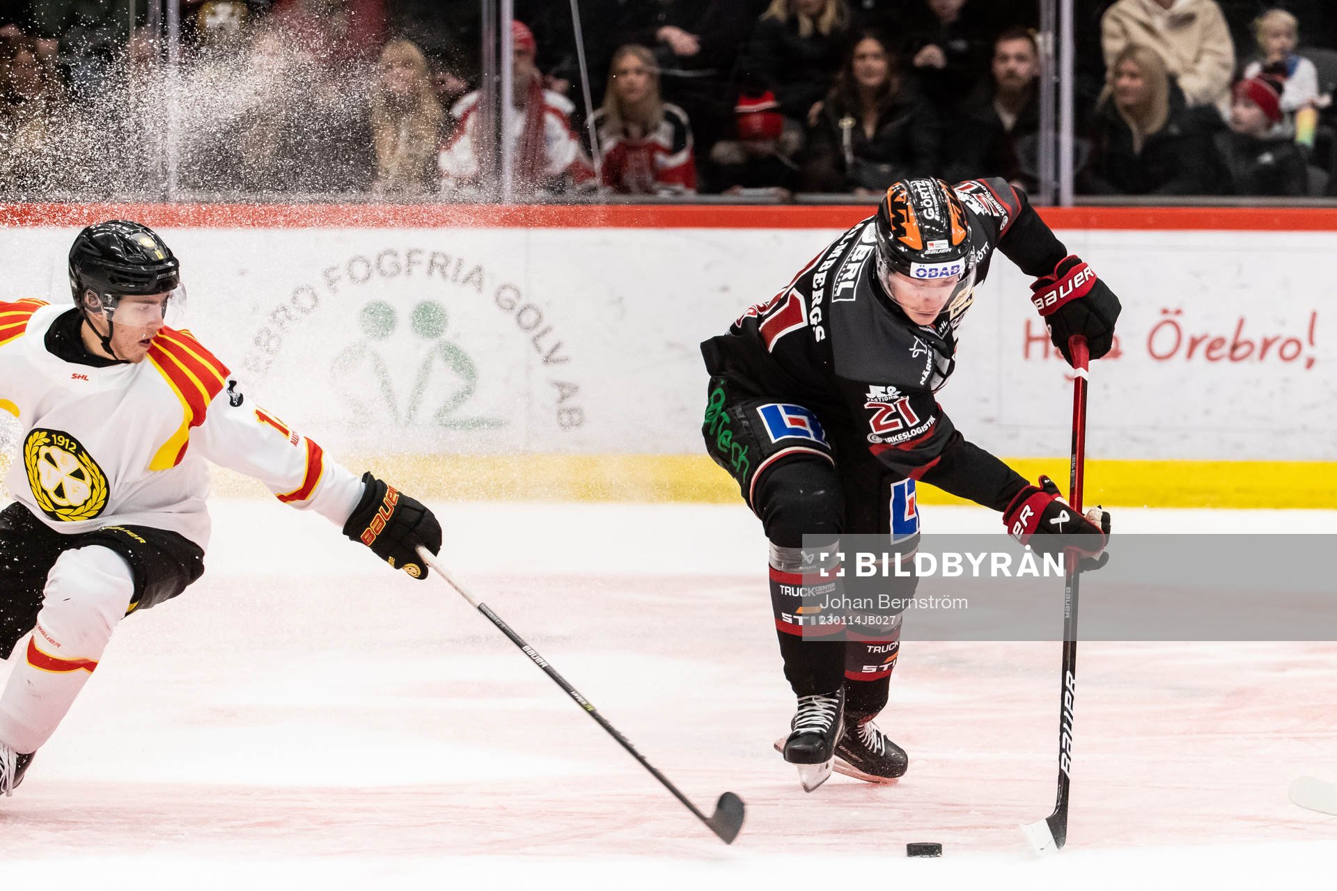 Brynäs Samuel Johannesson och Örebros Linus Öberg