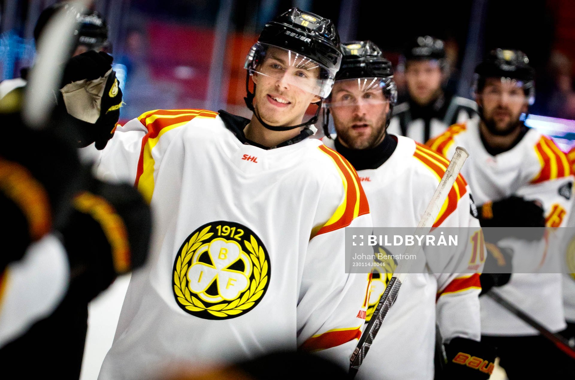Brynäs Samuel Johannesson gör 0-2 och jublar
