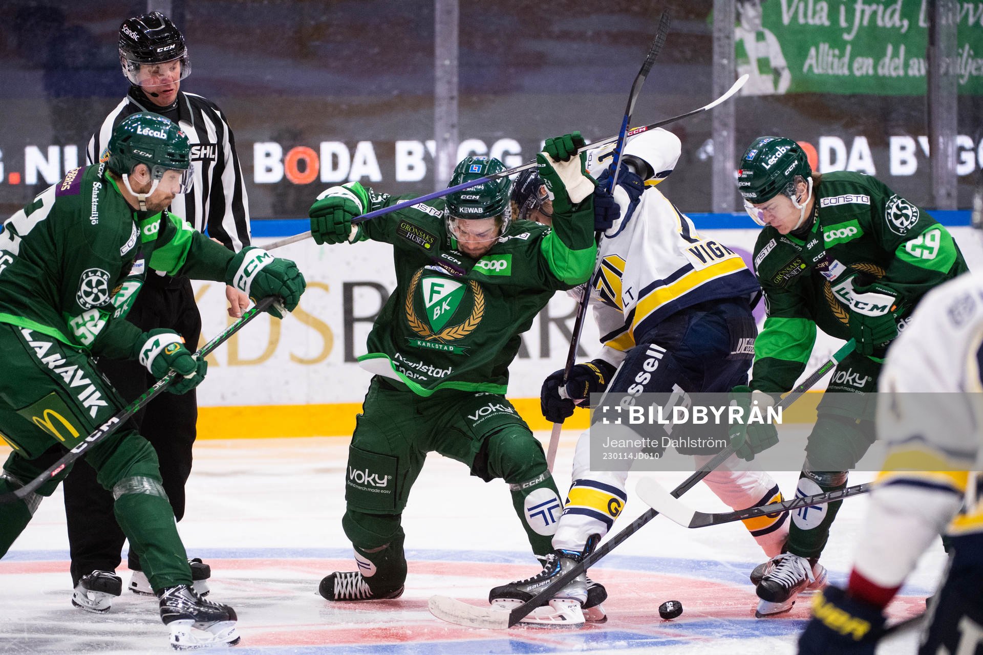 Färjestads August Tornberg, Kalle Miketinac,Lucas Forsell