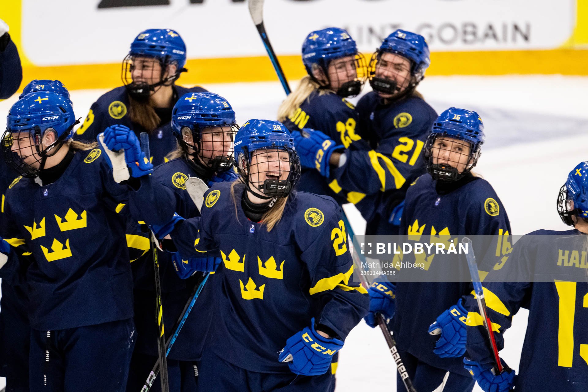 Isabelle Leijonhielm of Sweden celebrates