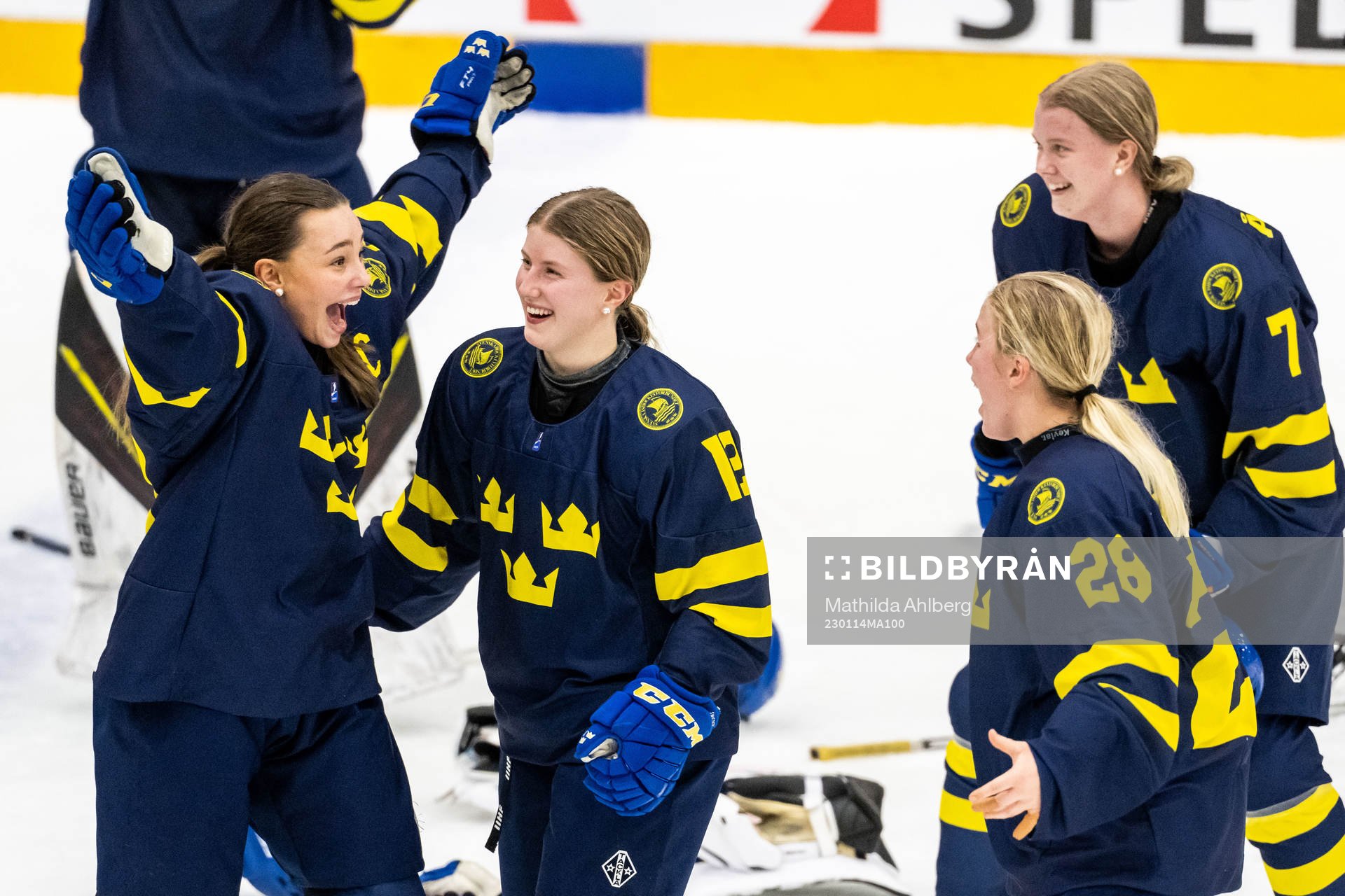 Stina Andersson, Moa Gustafsson and Stella Lindell of