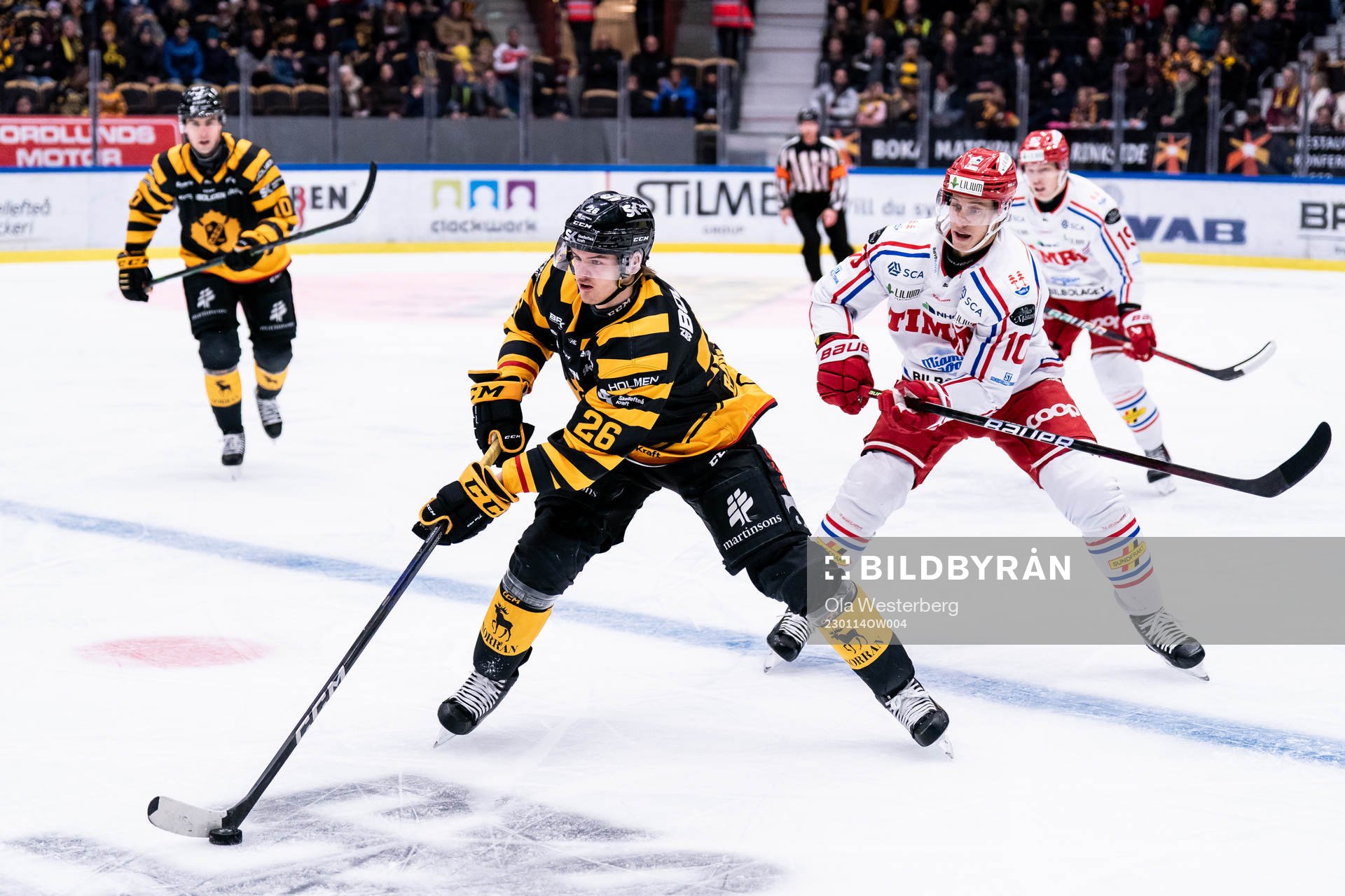 Skellefteås Simon Robertsson och Timrås Robin Alvarez