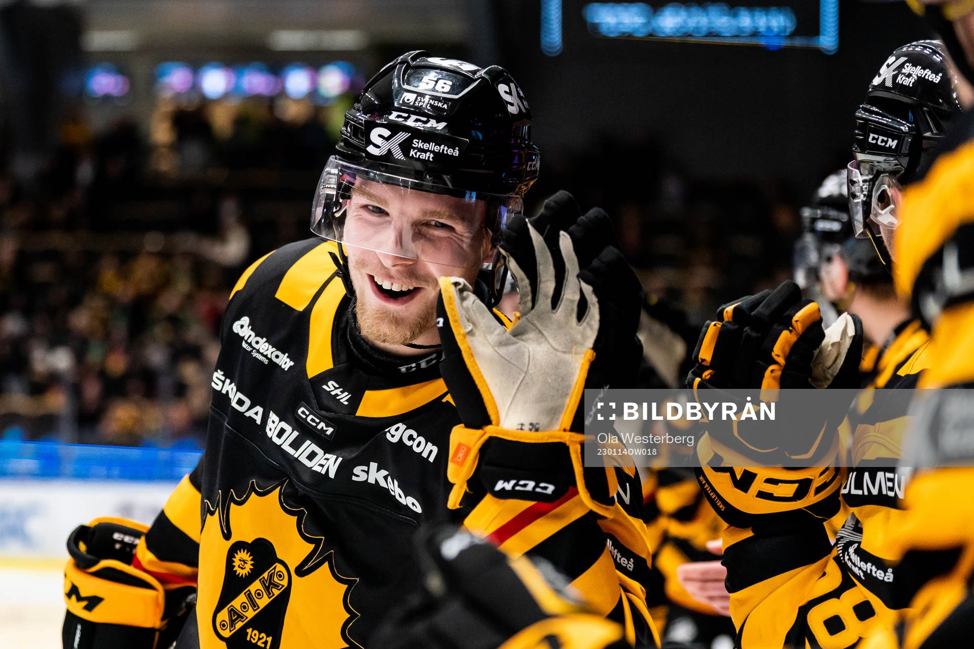 Skellefteås Anton Olsson jublar
