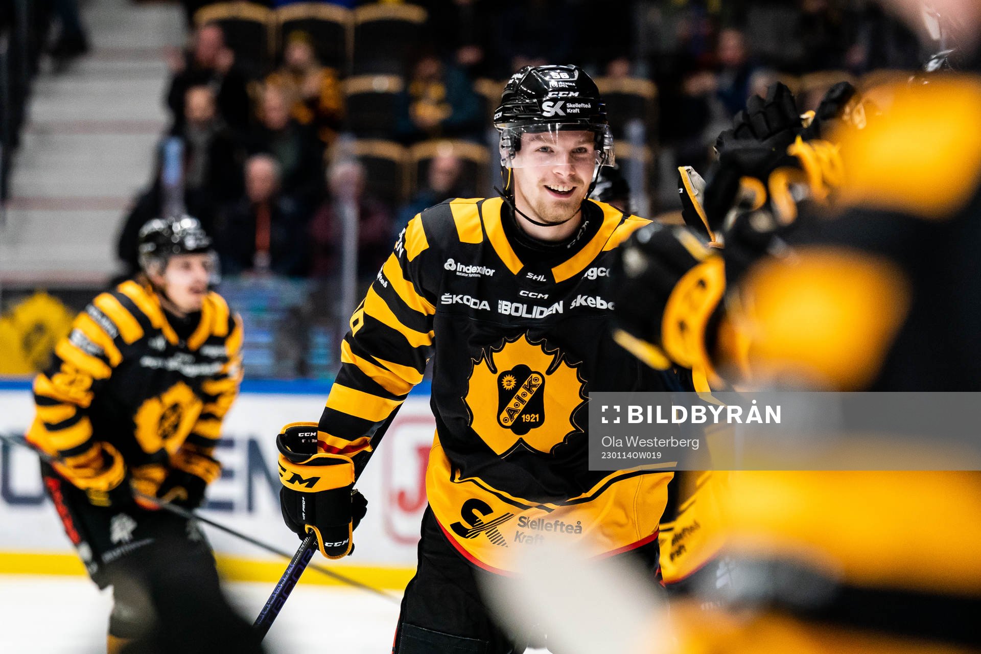 Skellefteås Anton Olsson jublar