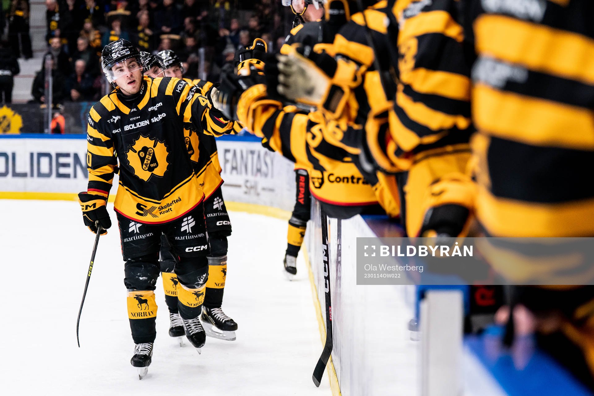 Skellefteås Andreas Wingerli jublar