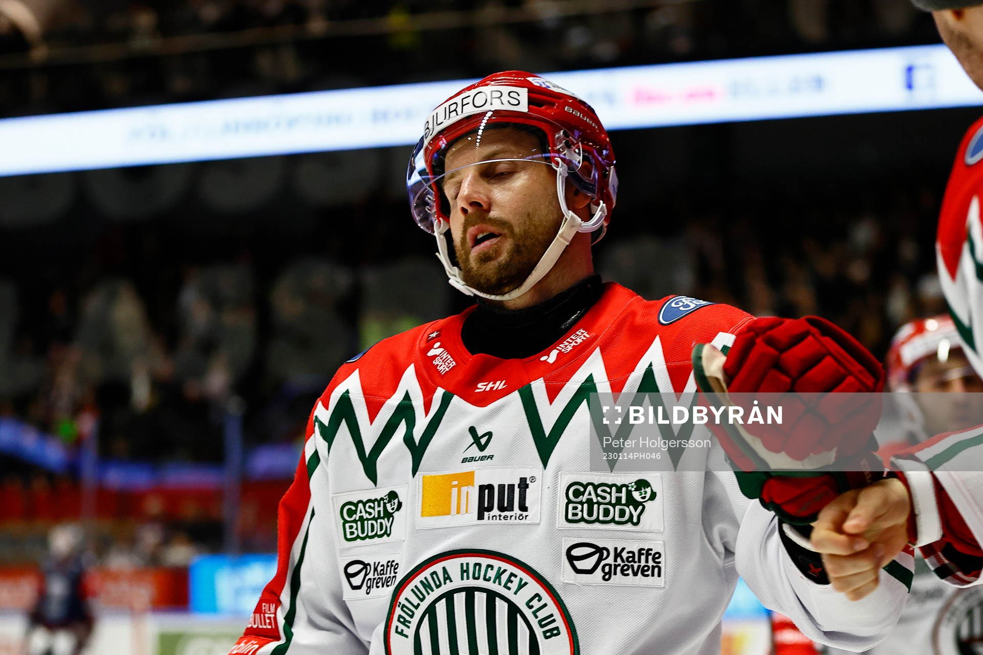 Frölundas Jan Mursak jublar