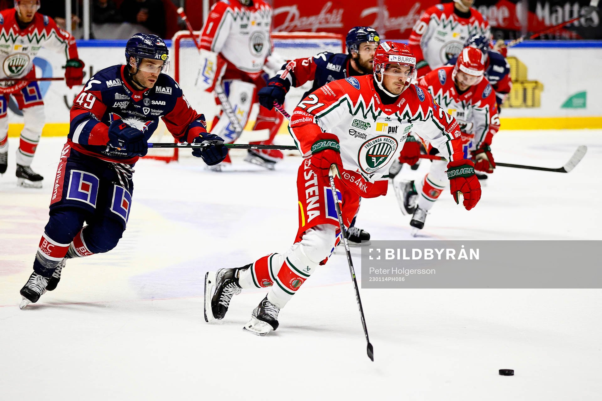 Linköpings Benjamin Maxwell och Frölundas Loui Eriksson