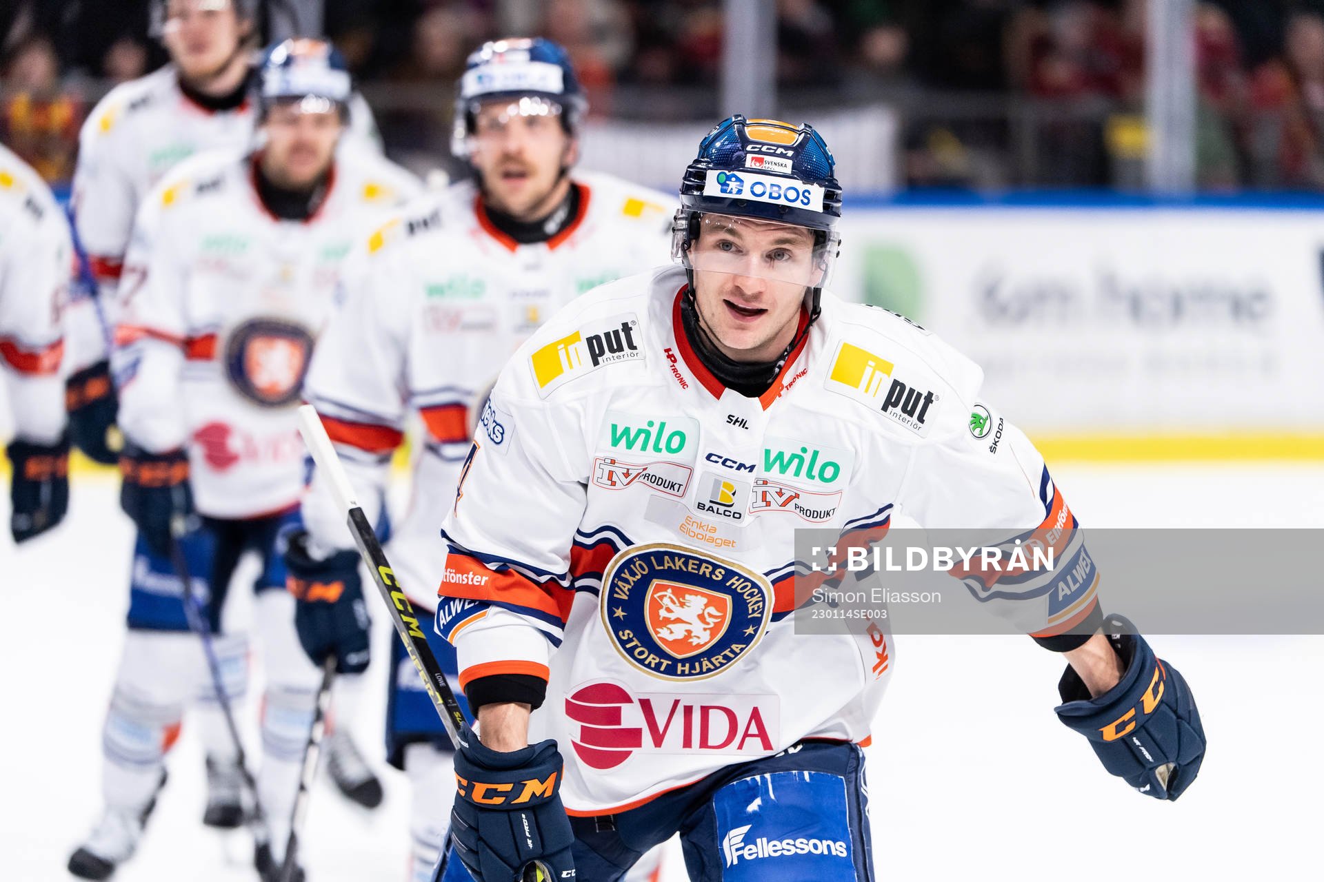 Växjös Keegan Lowe jublar