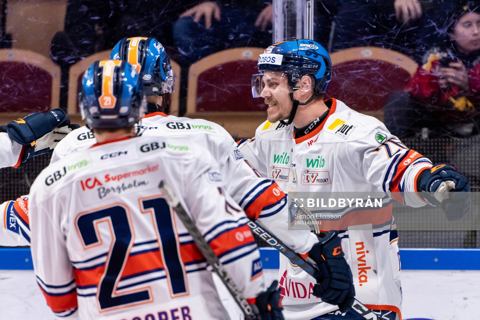 Växjös Joel Kellman jublar