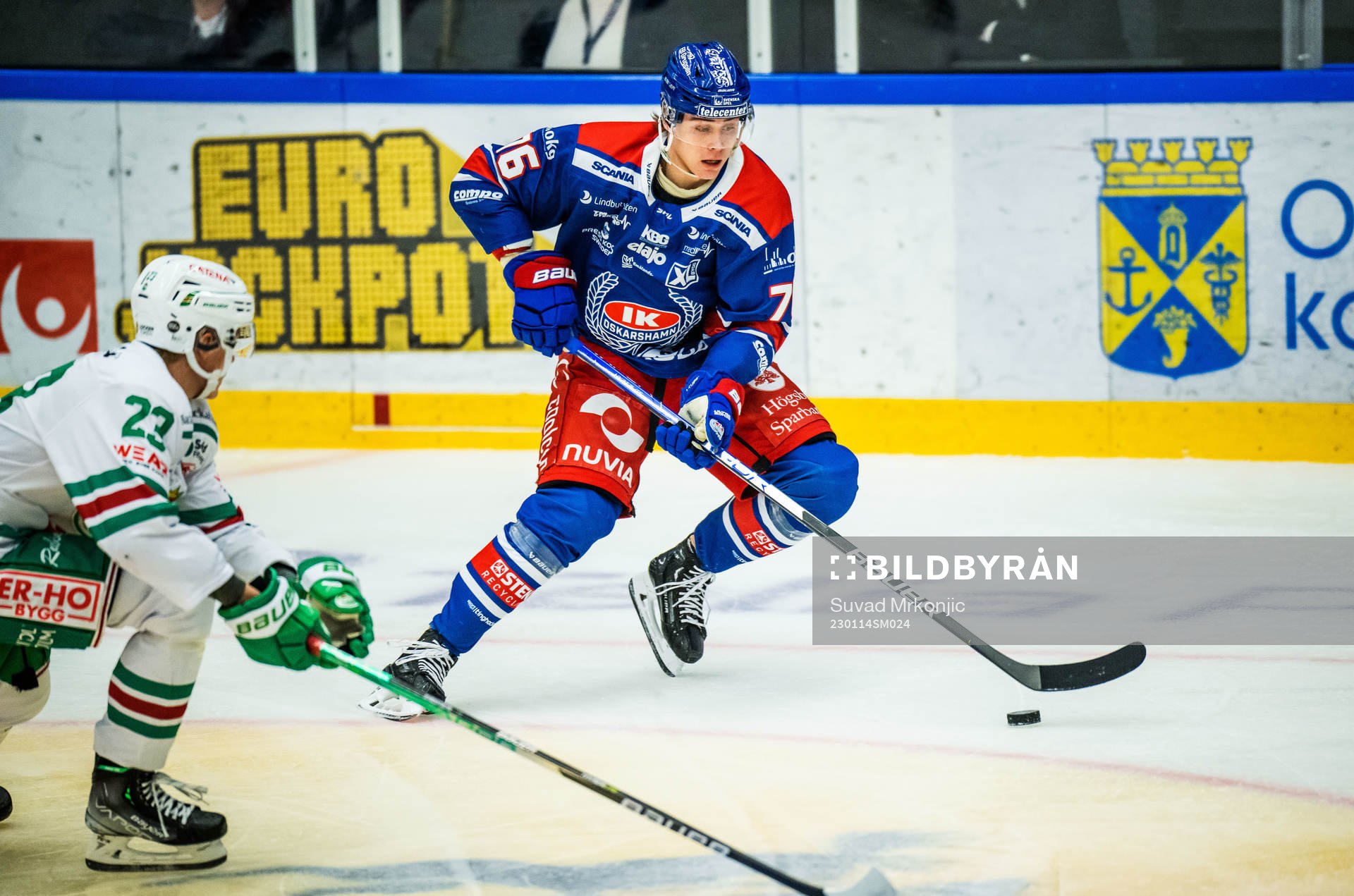 Rögles Oliver Tärnström och Oskarshamns Emil Lilleberg